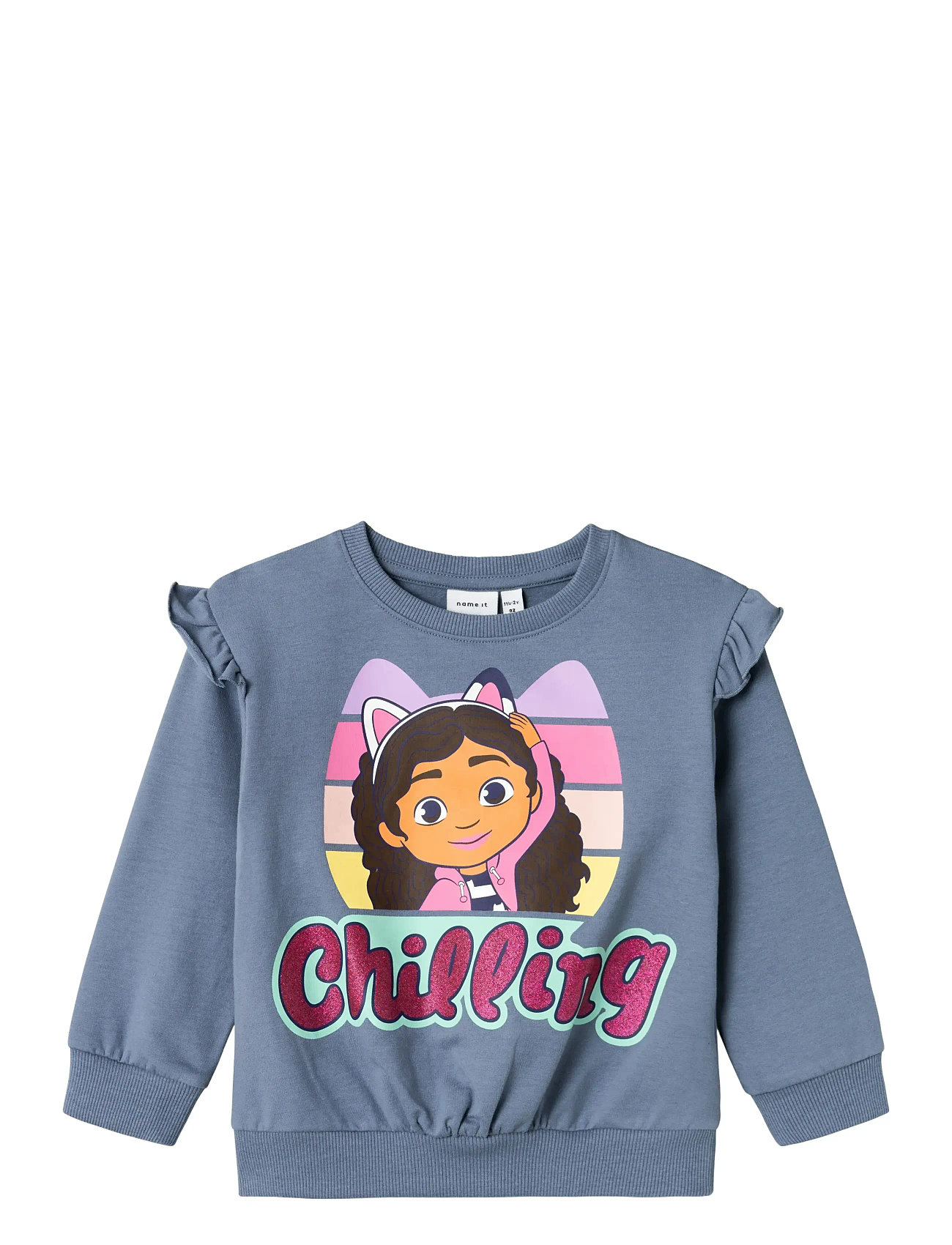 Nmfsanne Gabby Nreg Sweat Bru Sky Blue Name It