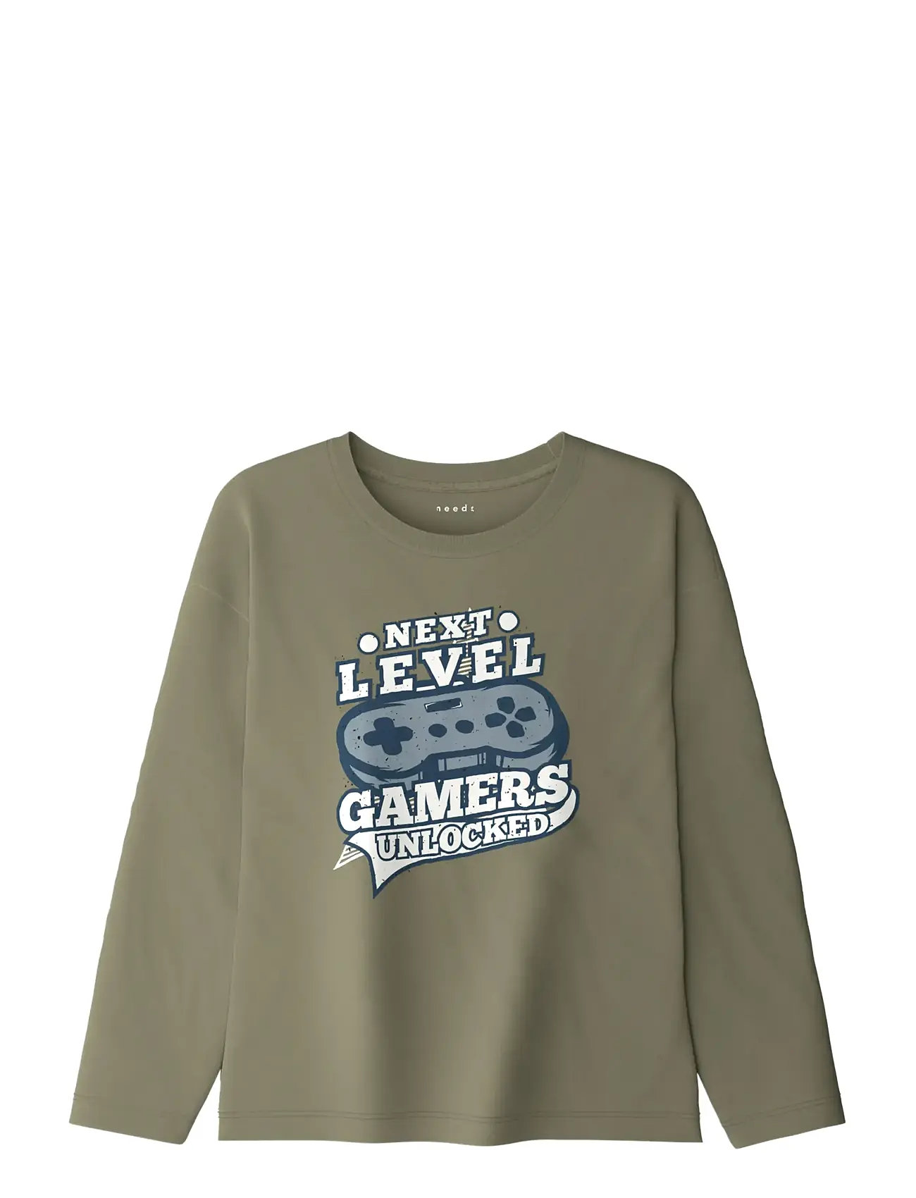 NAME IT Nkmvictor Ls Rlx Oberteil Khaki - 122-128 - Kinder
