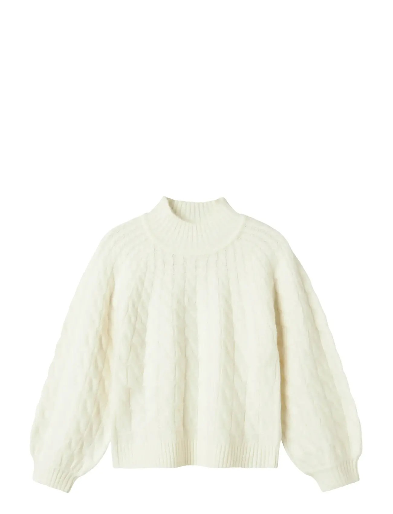 name it Nkfnadalie Ls Knit, 122-128, Cream, Strik > Pullovere, Børn