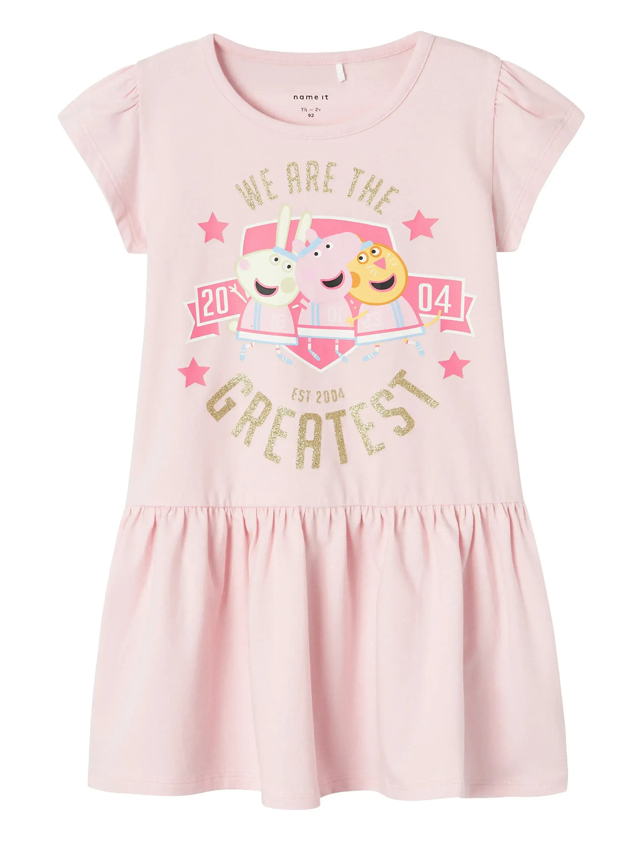 Nmfmerina Peppa Ss Dress Cplg Pink Name It