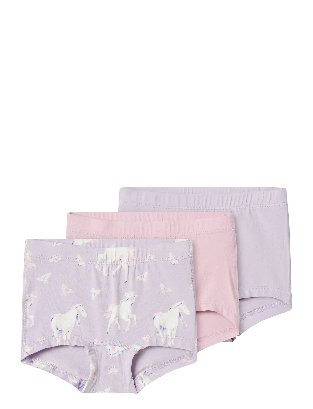 Nmftights 3P Pastel Lilac Horse Noos Pink Name It
