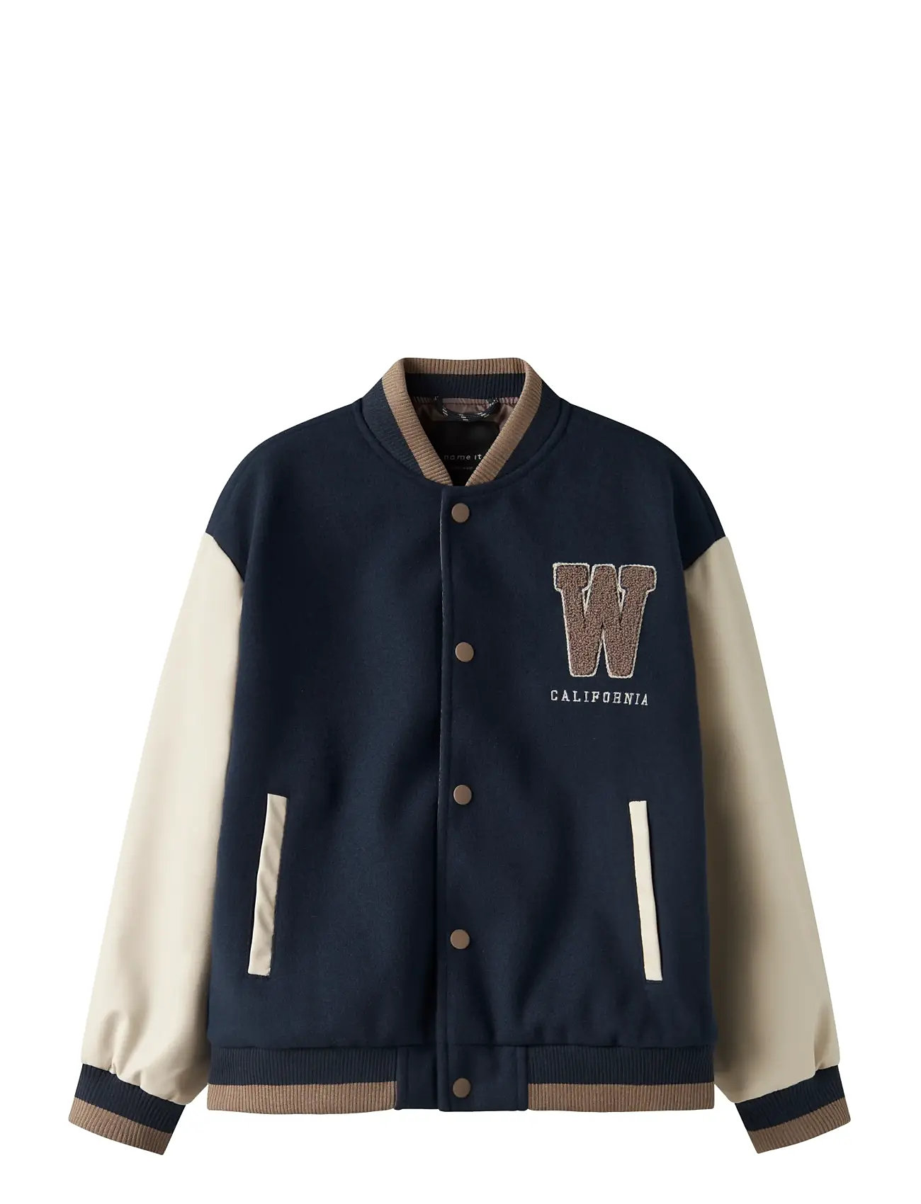 NAME IT Nkmmikado Varsity Jacke Navy - 158 - Kinder
