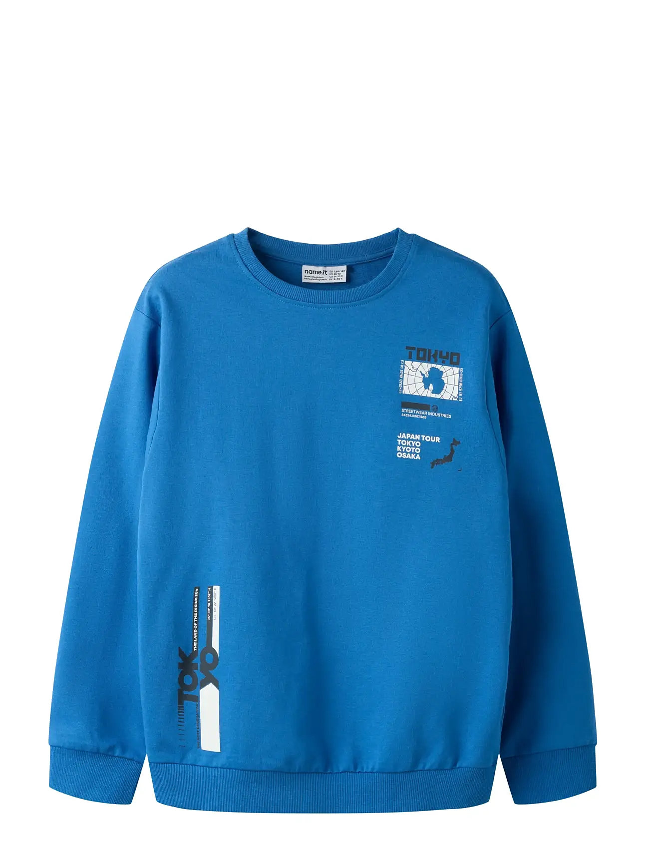 NAME IT Nkmvildar Ls Nreg Sweat Unb Blau - 122-128 - Kinder
