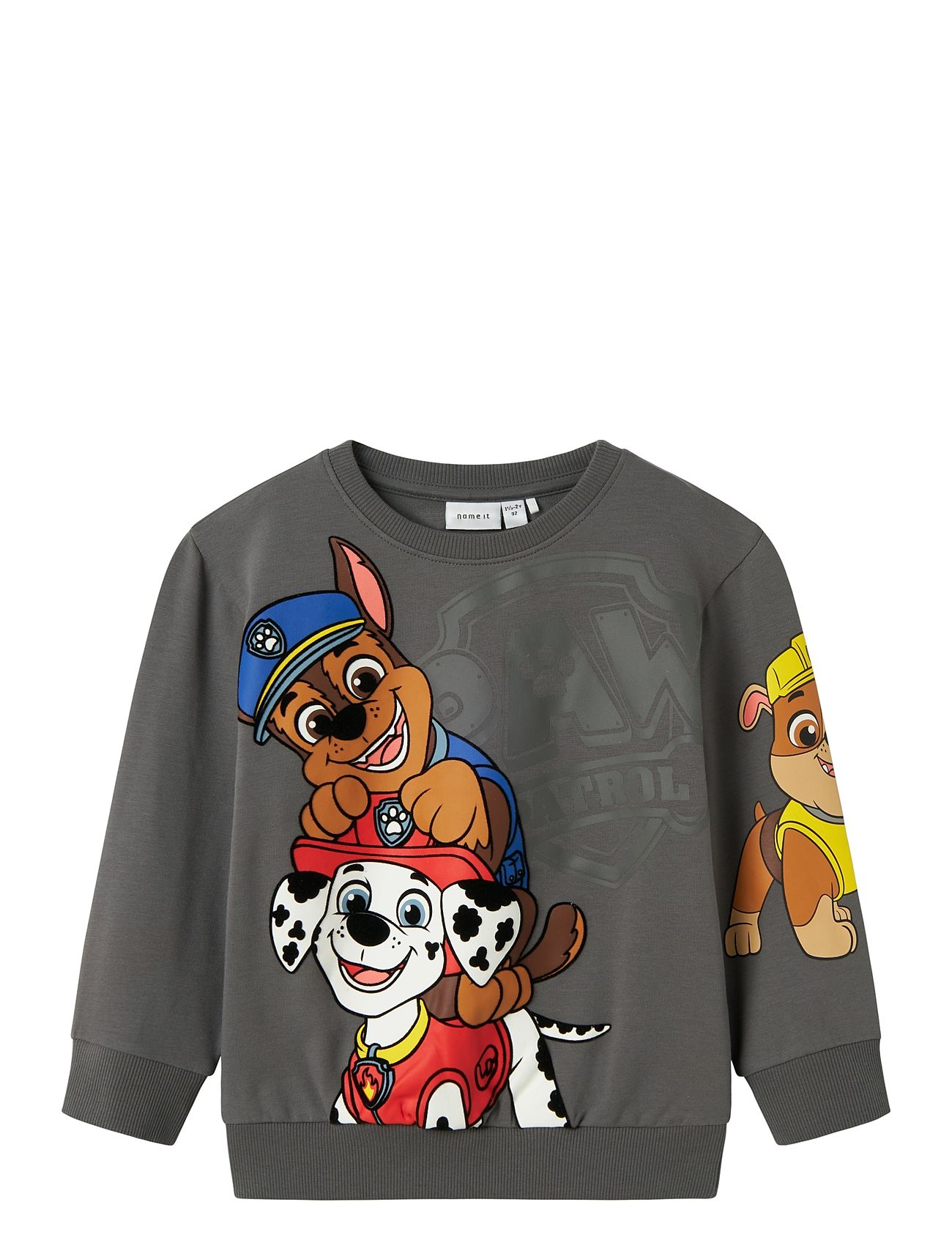 NAME IT Nmmjonce Paw Nreg Sweat Unb Cplg Grau - 92 - Kinder
