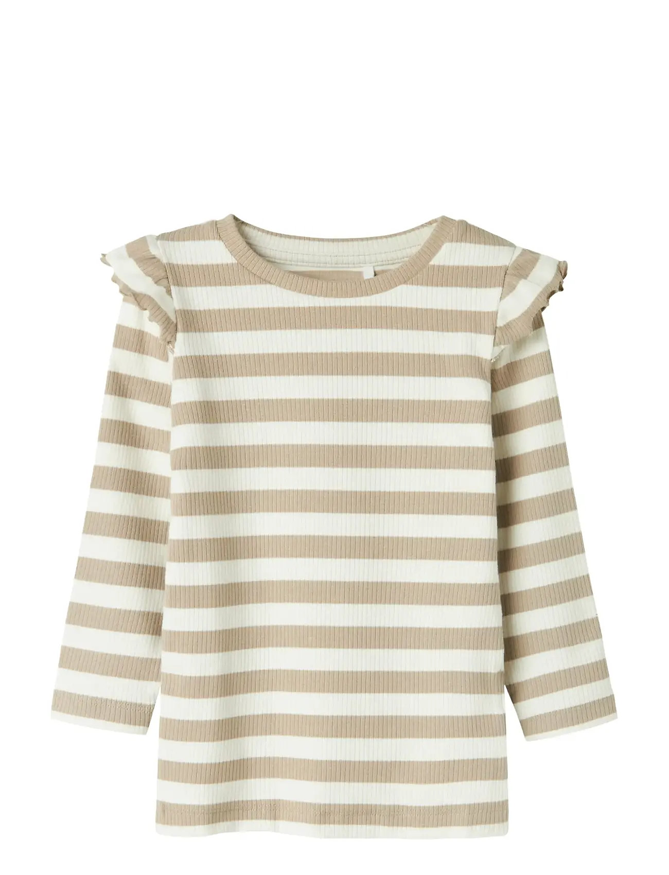 NAME IT Nmftaia Slim Ls Oberteil Lnoos Beige - 110 - Kinder
