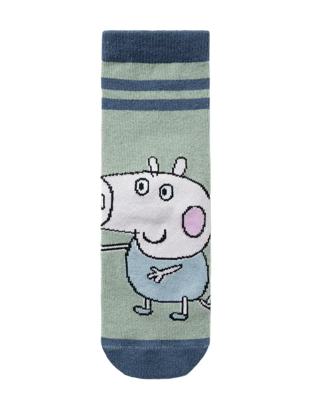 name it Nmmadinis Peppapig Sock Cplg, 19-21, Green, Sokker & Strømpebukser > Sokker, Børn
