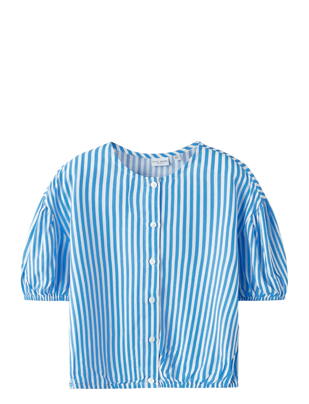 NAME IT Nkfvelma Ss Kurz Oberteil Blau - 122-128 - Kinder