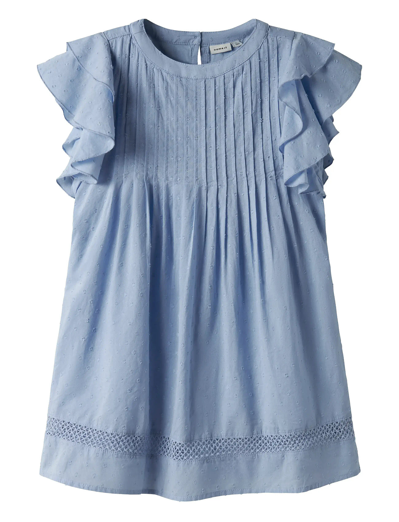 NAME IT Nkffaride Ss Kleid Noos Blau - 116 - Kinder