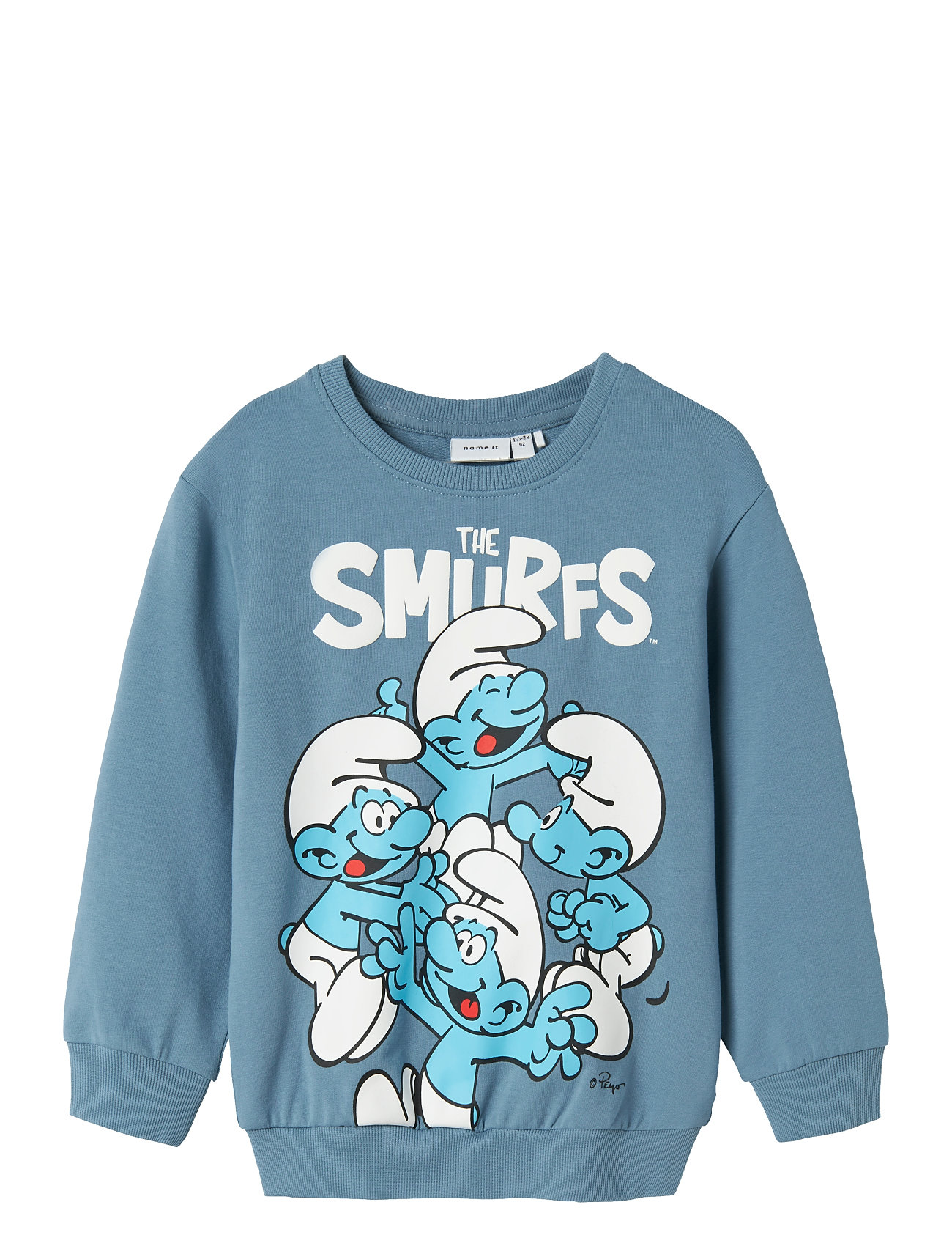 NAME IT Nmmfred Smurfs Nreg Sweat Unb Bfu Blau - 92 - Kinder