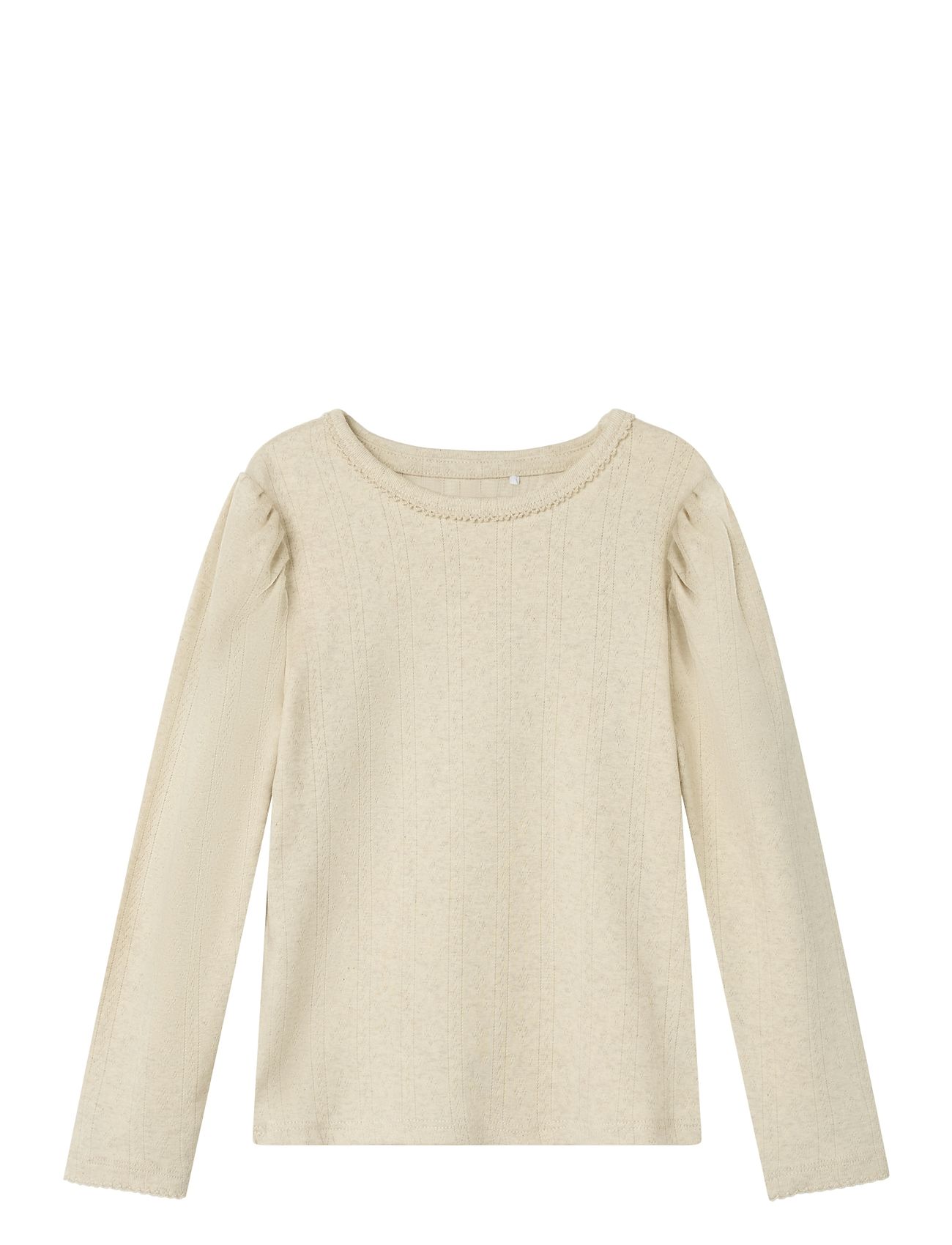 Nmfnigella Ls Slim Top Beige Name It