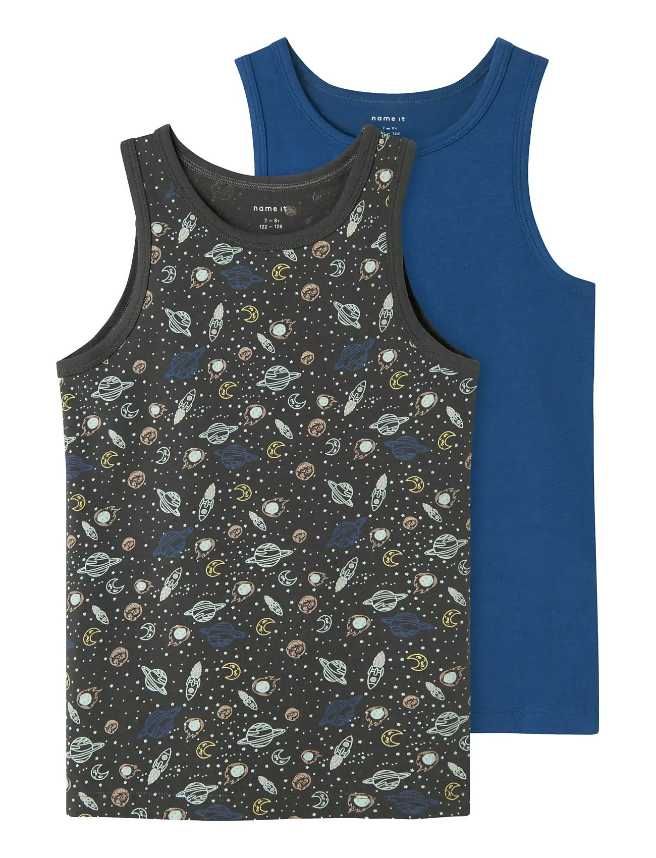 NAME IT Nkmtank Oberteil 2P Iron Space Noos Grau - 92 - Kinder