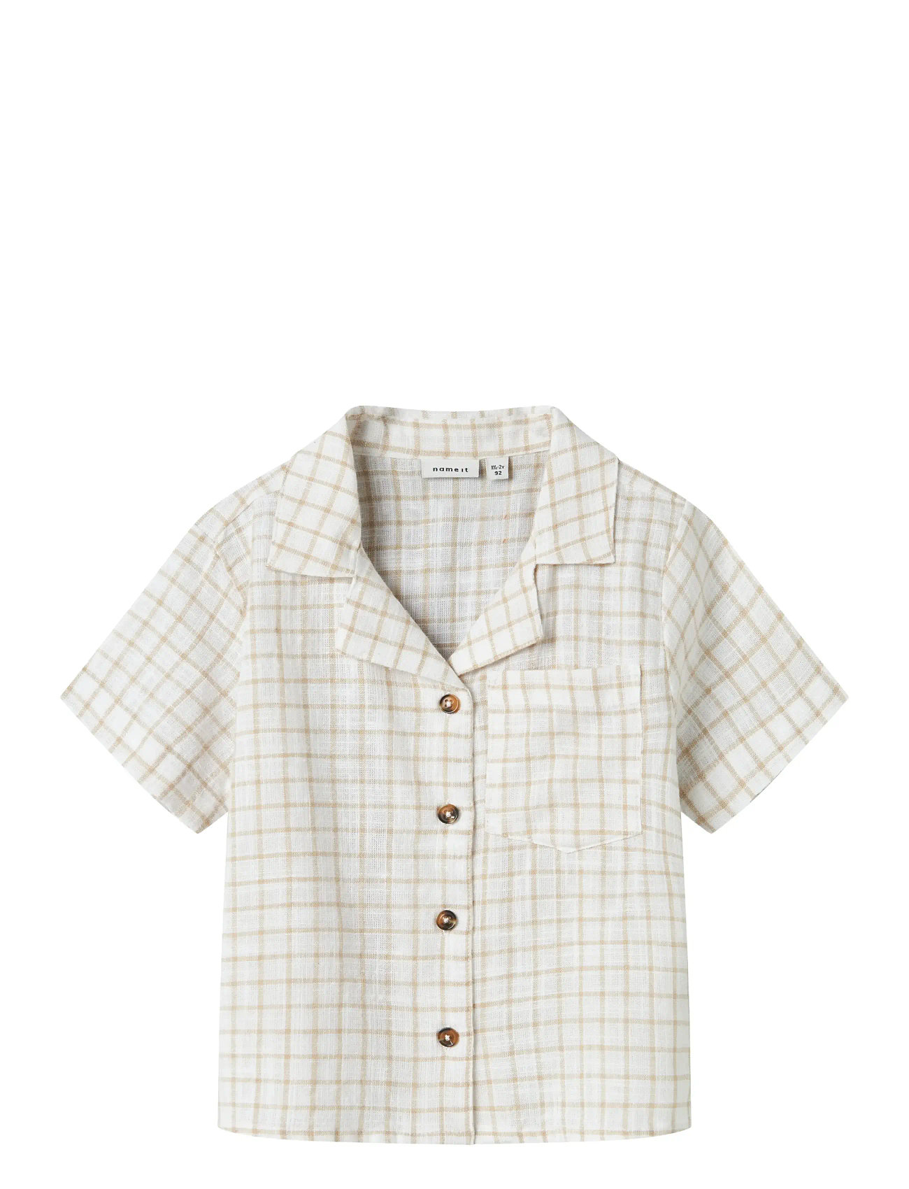 Name It Nmmhalom Nreg Ss Shirt Box Vit