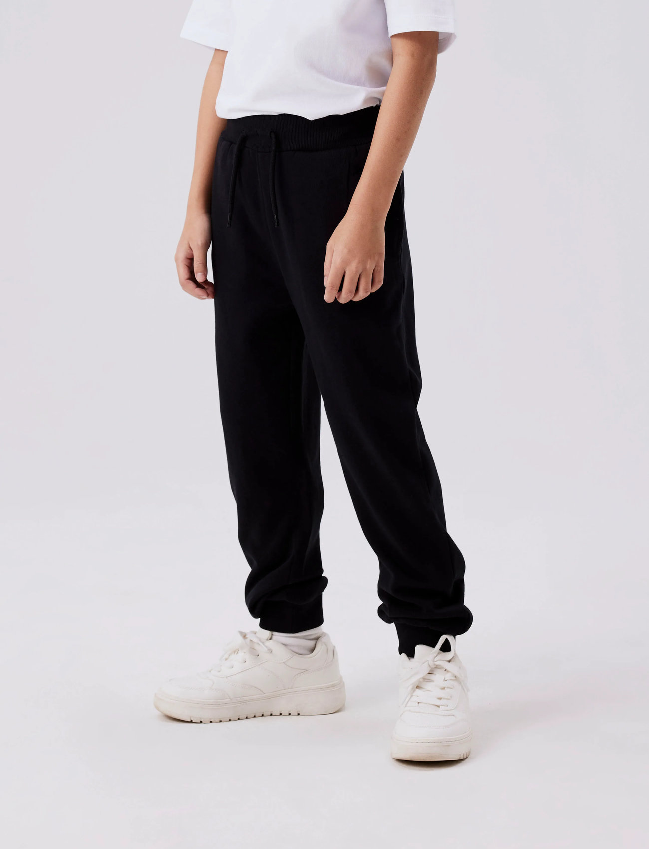 name it Nkmvian Nreg Swe Pant Unb Noos, 164, Black, Underdele > Joggingbukser, Børn