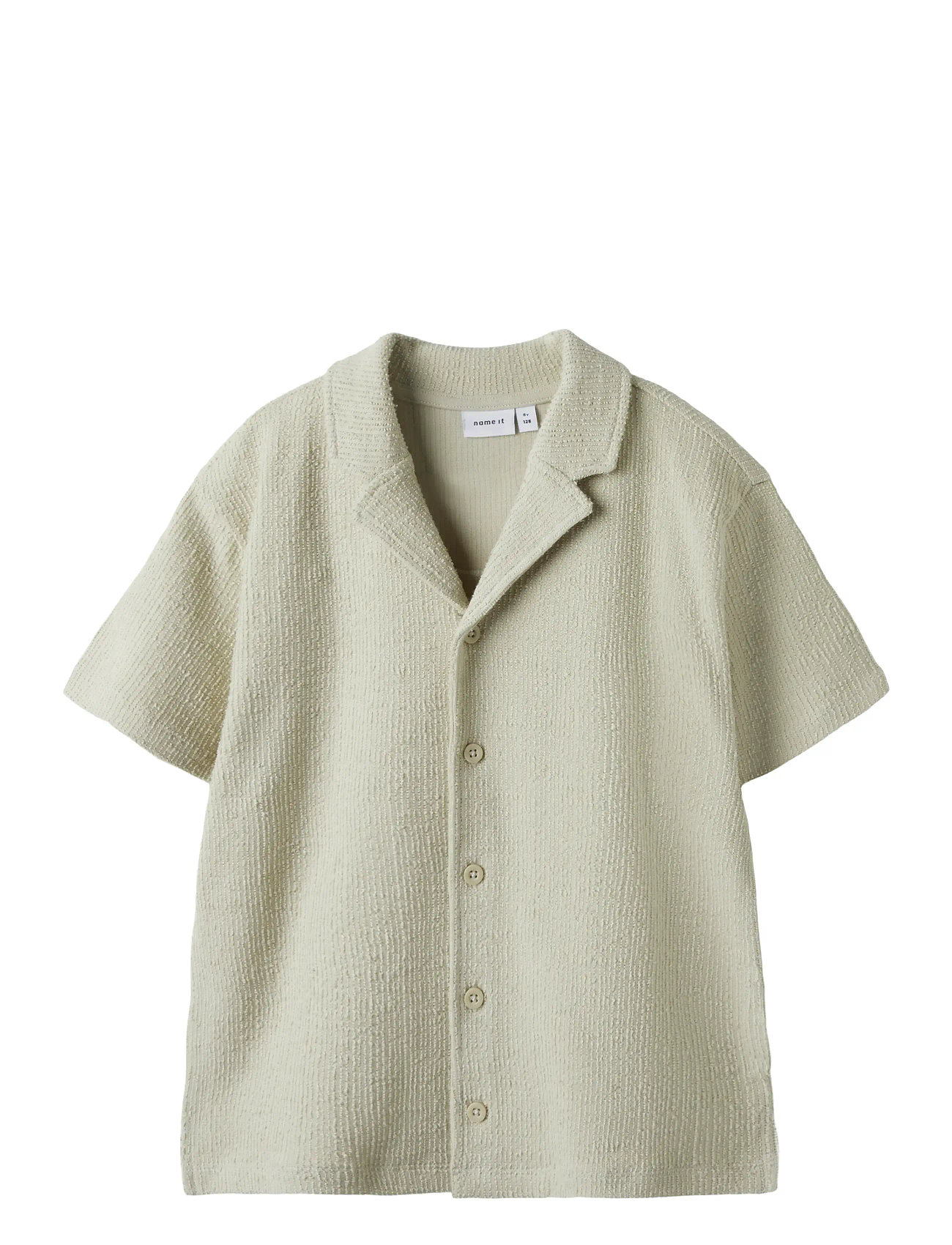 NAME IT Nkmhivaj Ss Nreg Shirt Beige - 122-128 - Kinder