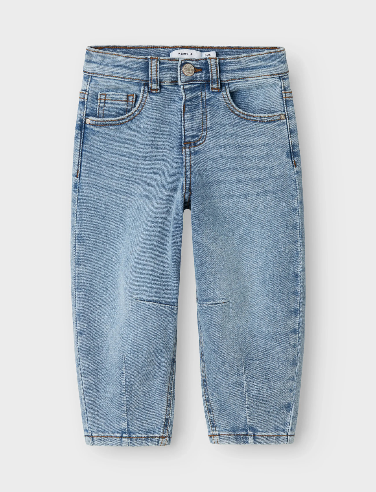 name it Nmfbella Balloon Jeans 2441-Sm Noos, 116, Blue, Jeans > Løse Jeans, Børn