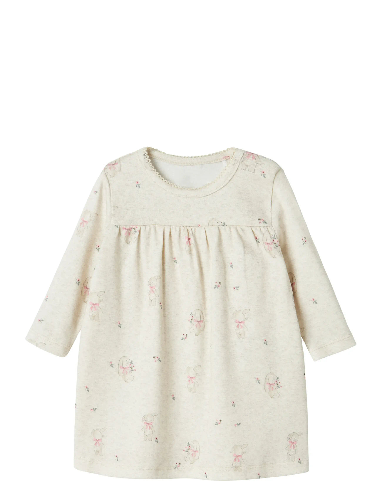 NAME IT Nbfhallo Ls Kleid Box Cream - 50 - Kinder