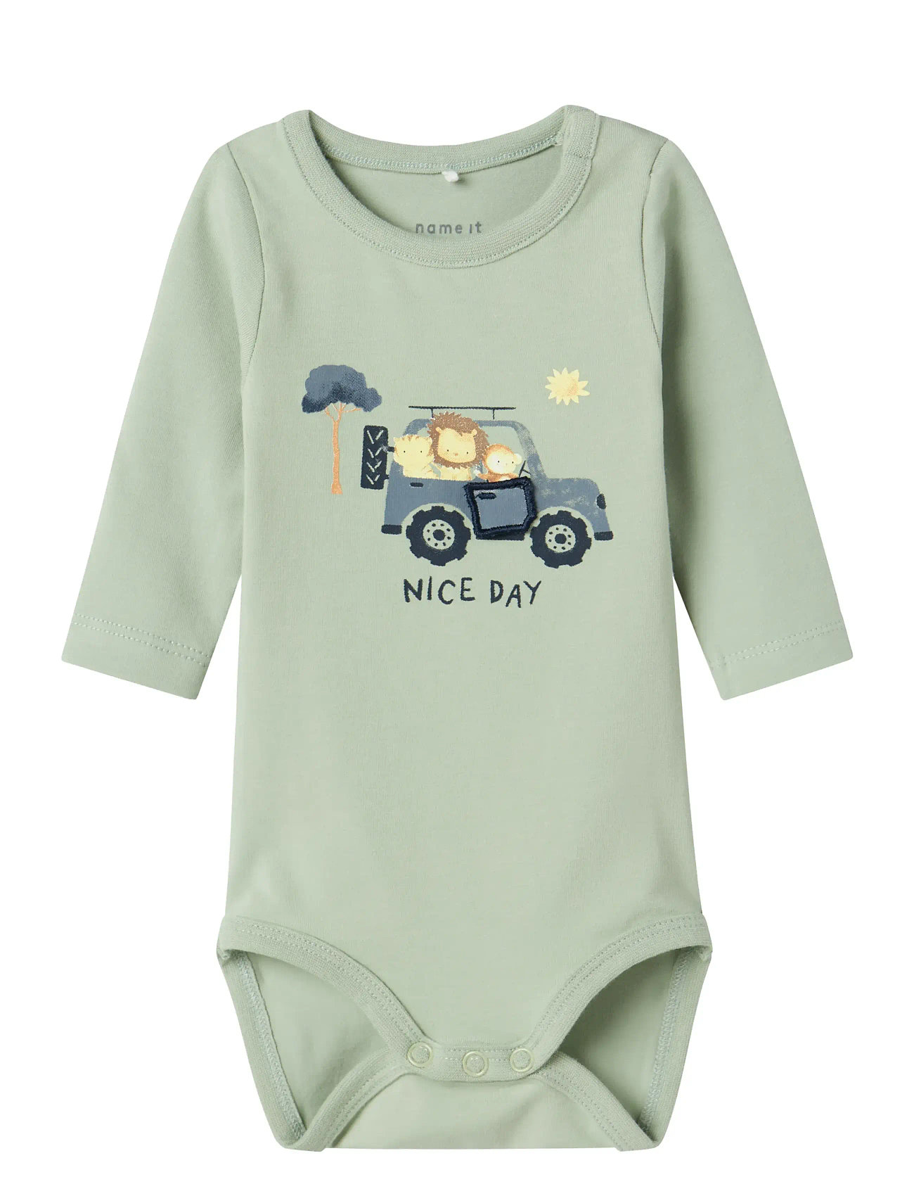 NAME IT Nbmhollow Ls Body Box Grün - 50 - Kinder