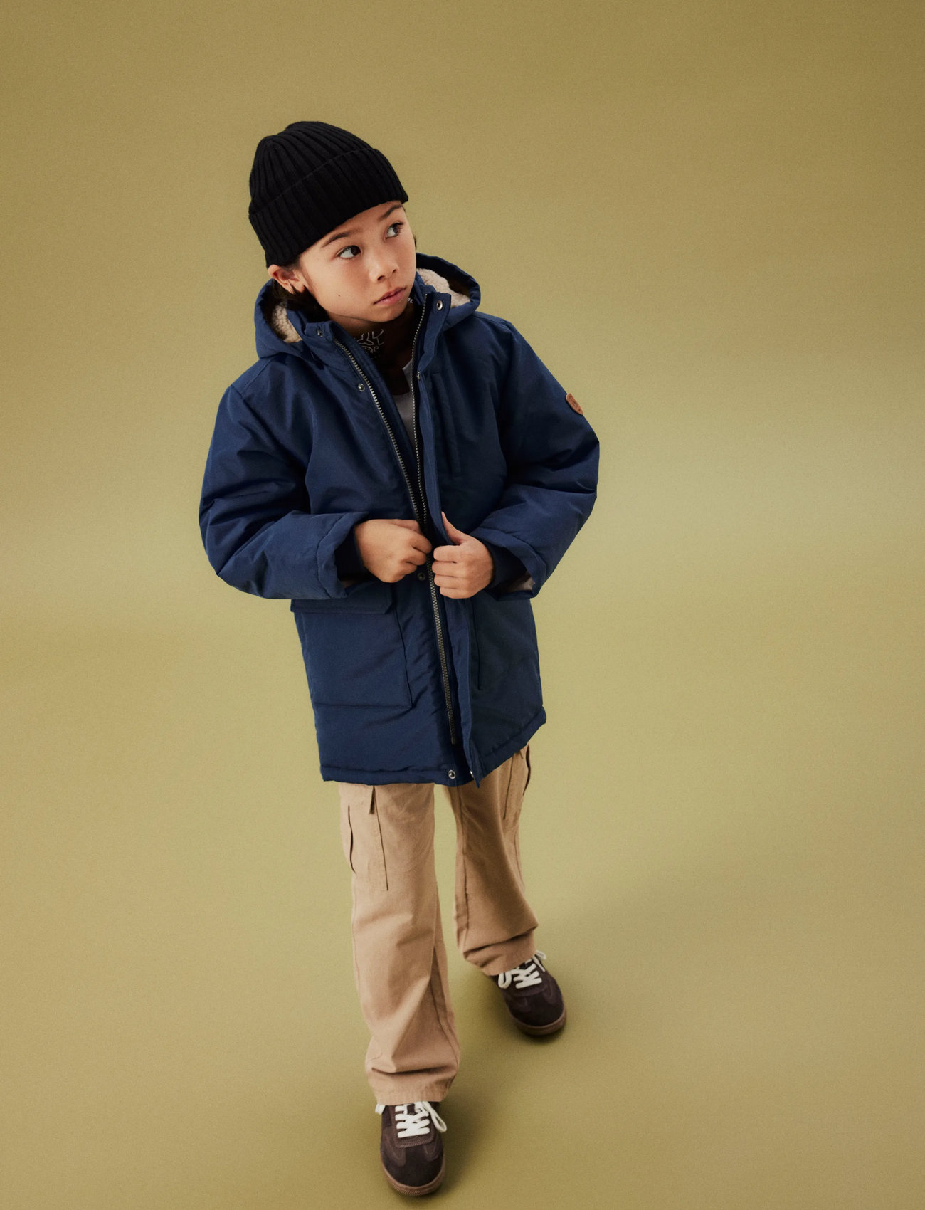 name it Nkmmarlow Parka Jacket Pb, 152, Navy, Jakker Og Frakker > Parkajakker, Børn