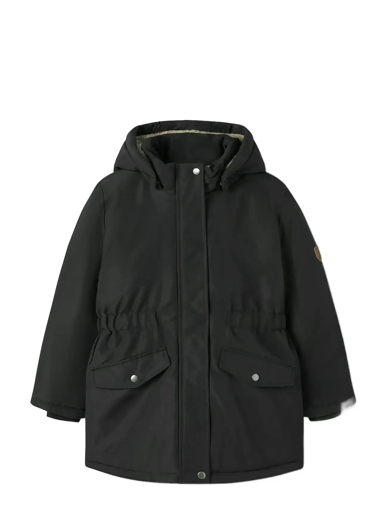 name it Nkfmarlow Parka Jacket Pb, 164, Black, Jakker Og Frakker > Parkajakker, Børn