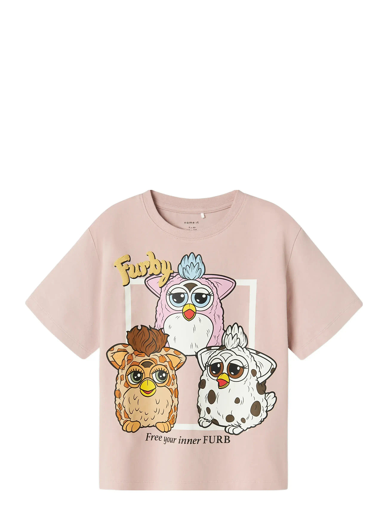 NAME IT Nkfjixanna Furby Ss Nreg Oberteil Box Bfu Pink - 116 - Kinder