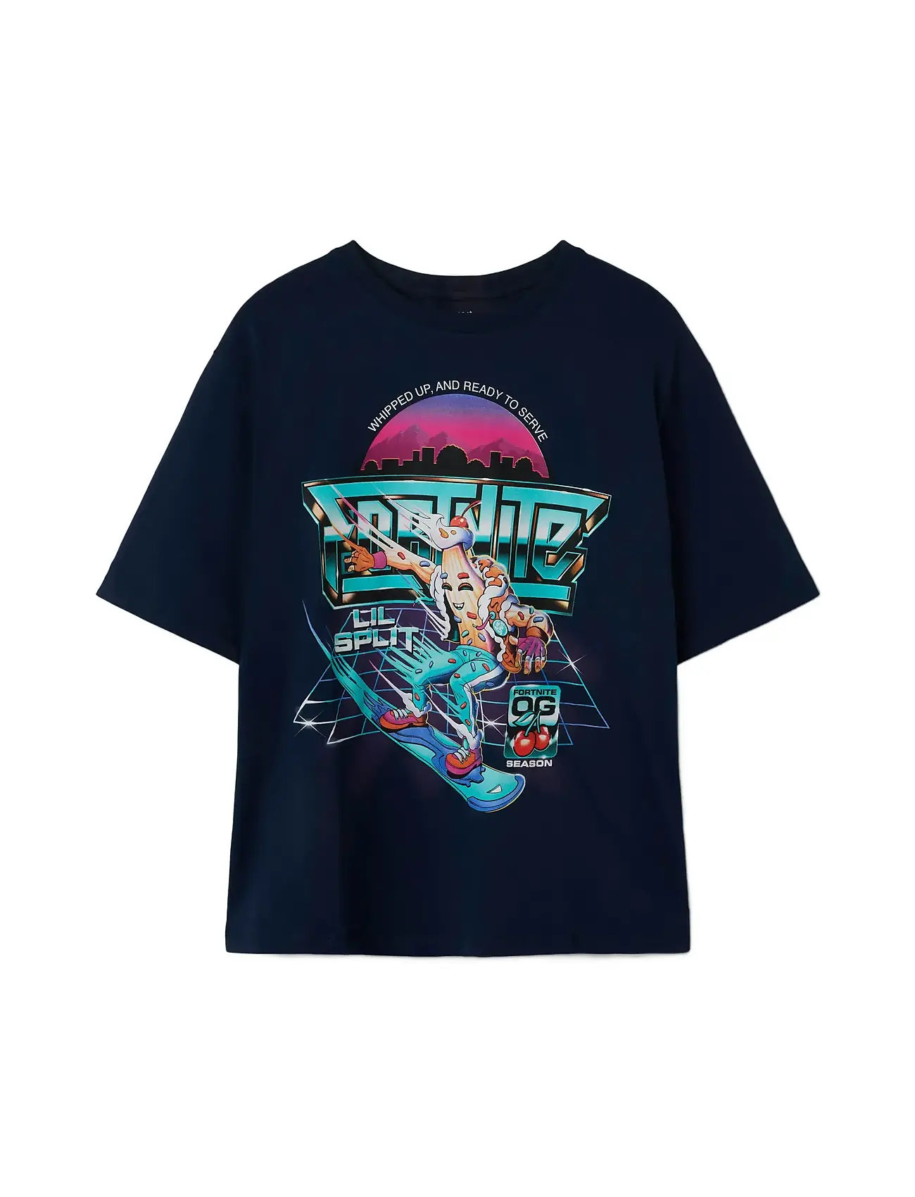 NAME IT Nkmjavali Fortnite Nreg Ss Oberteil Box Bfu Navy - 116 - Kinder