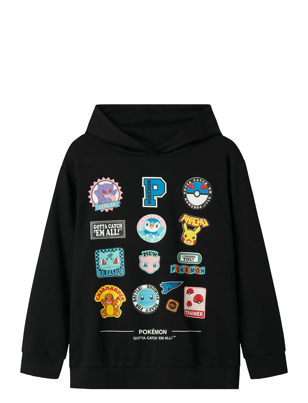 NAME IT Nkmjimm Pokemon Nreg Swe Wh Unb Noos Sky Schwarz - 116 - Kinder