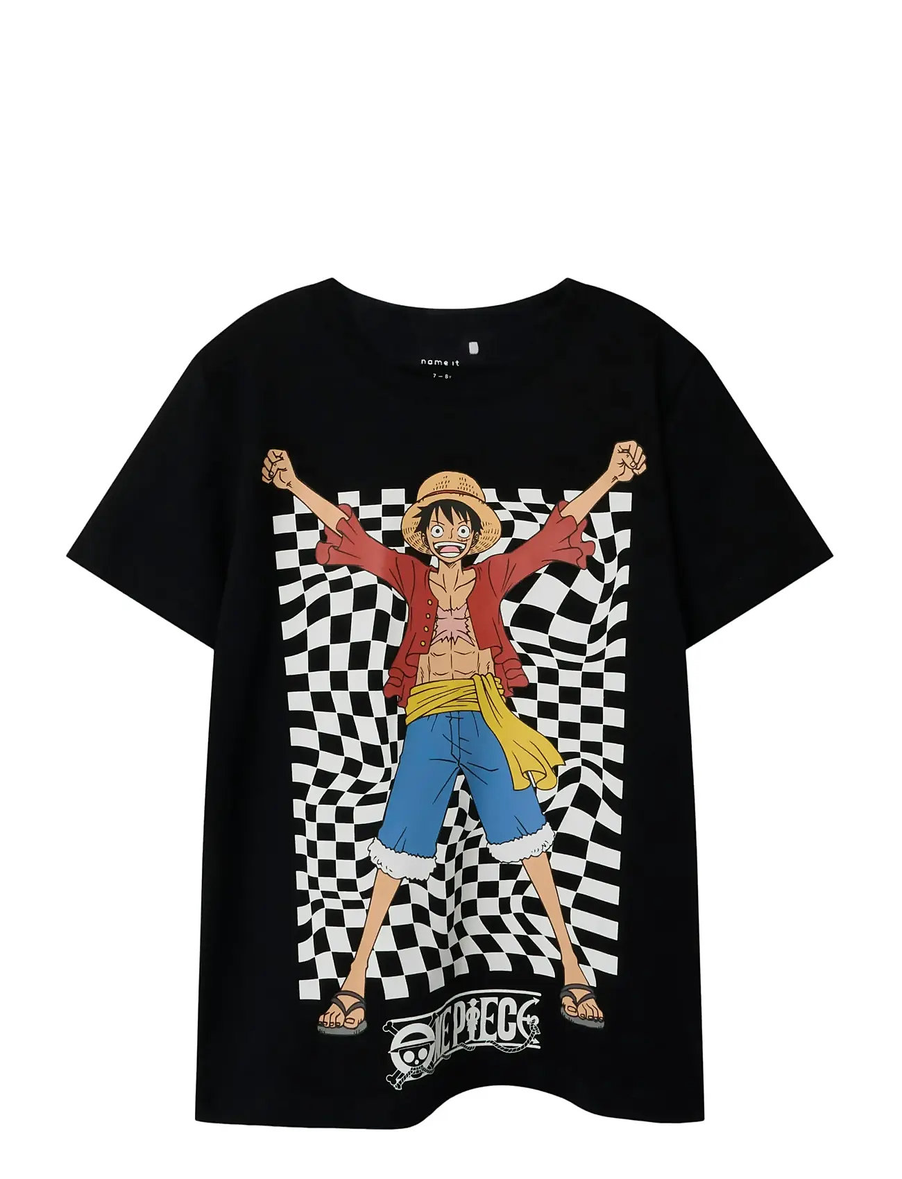 name it Nkmjob Onepiece Nreg Ss Top Noos Vde, 116, Black, T-Shirts > Kortærmede, Børn
