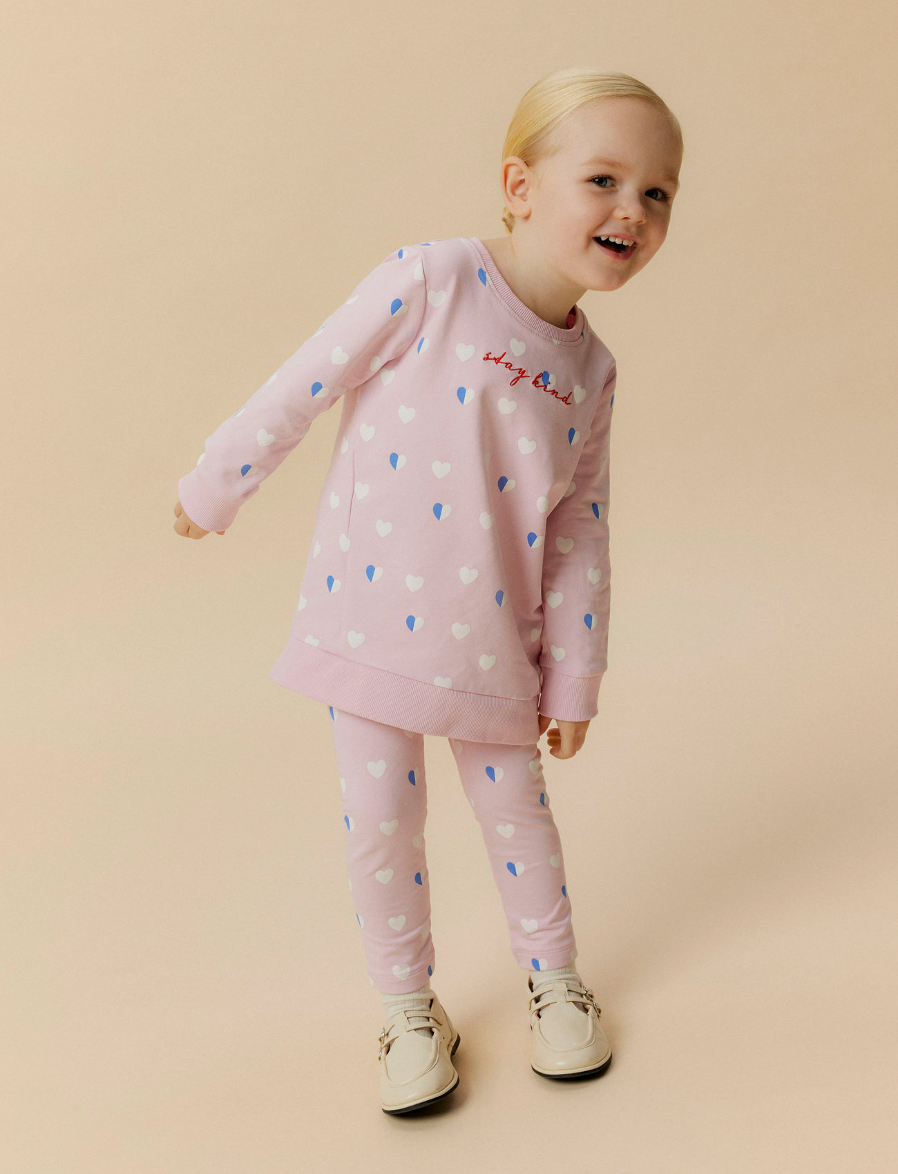 name it Nmflia Sweat Tunic Bru, 104, Pink, Sweatshirts & Hættetrøjer > Sweatshirts, Børn