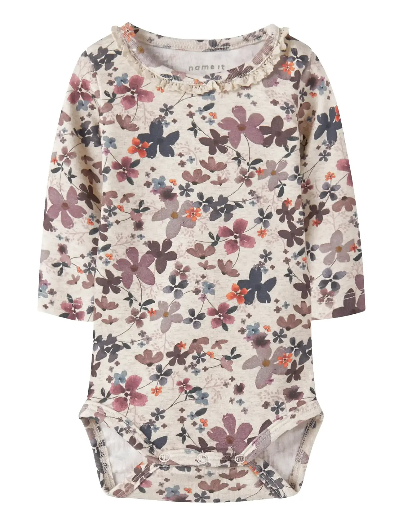 name it Nbfnaline Ls Body, 56, Beige, Bodys > Langærmede, Børn