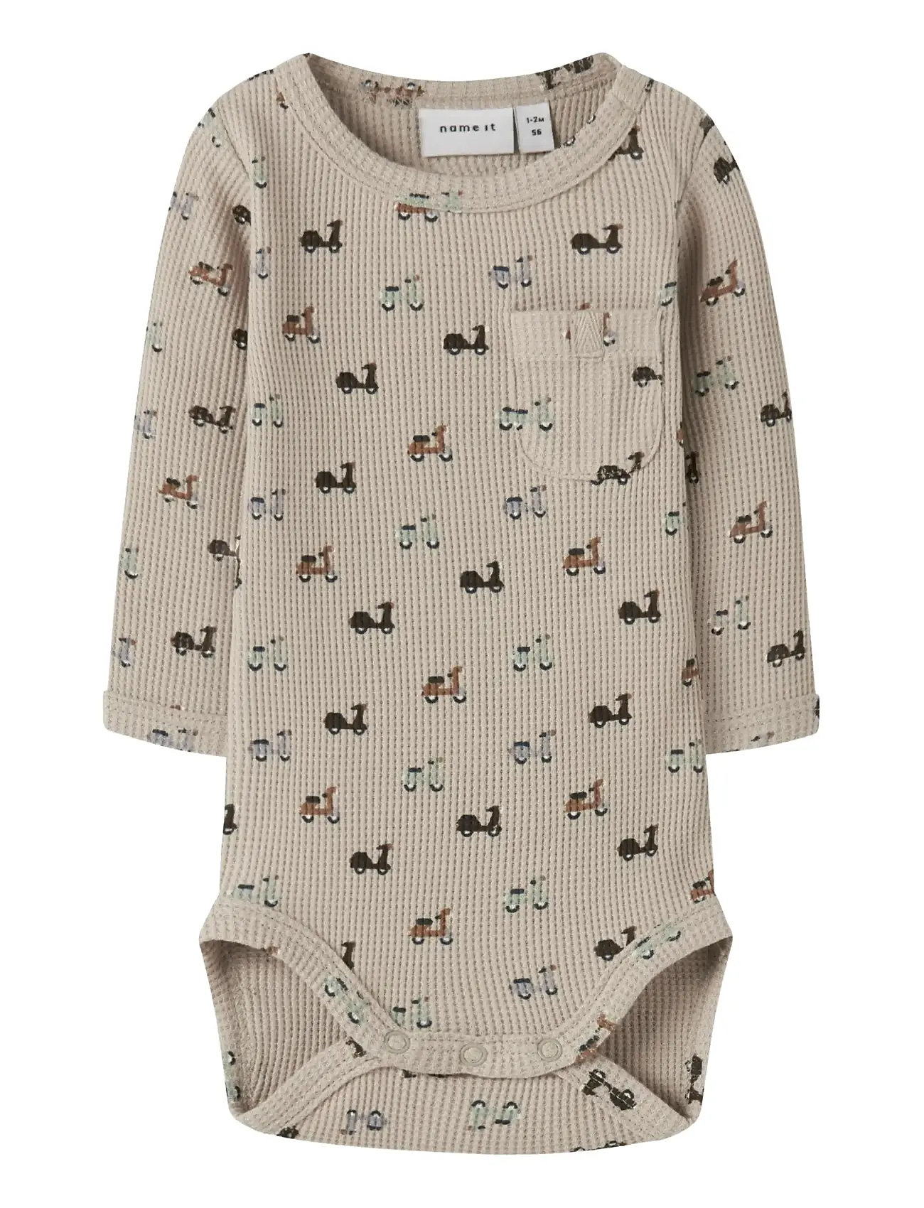 name it Nbmnooter Ls Body, 56, Beige, Bodys > Langærmede, Børn