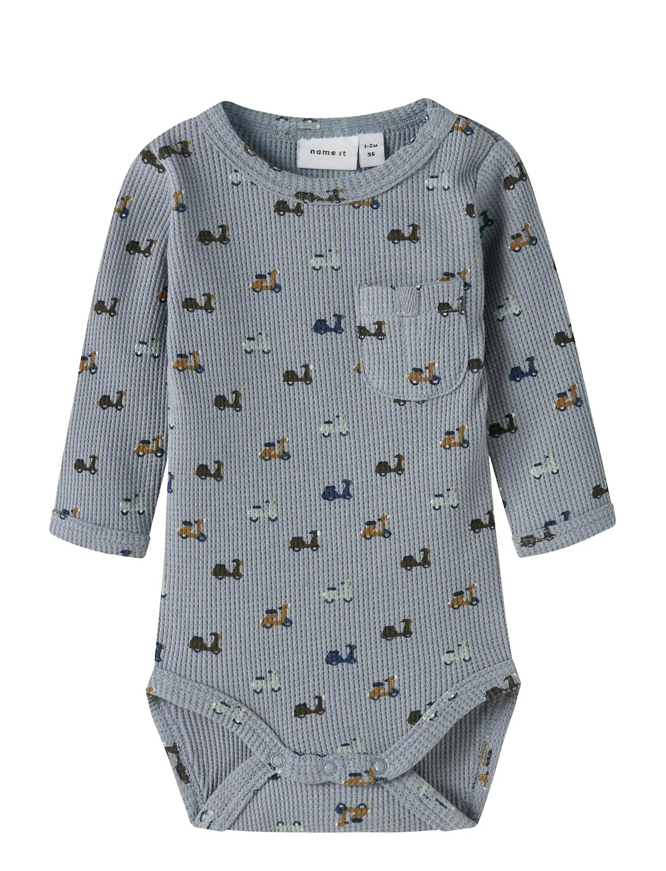 name it Nbmnooter Ls Body, 56, Grey, Bodys > Langærmede, Børn