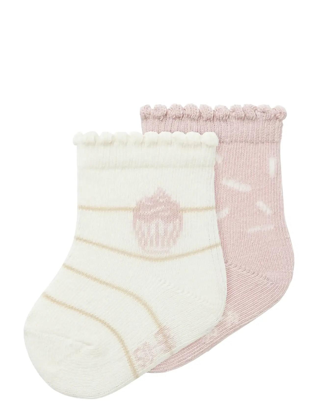 NAME IT Nbfnupcake 2P Socke Pink - 74-80 - Kinder