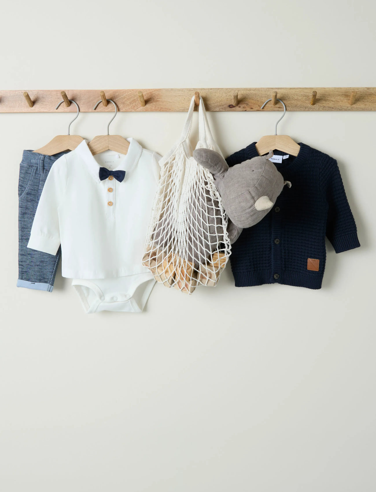 name it Nbmnoller Ls Body, 74, Cream, Bodys > Langærmede, Børn