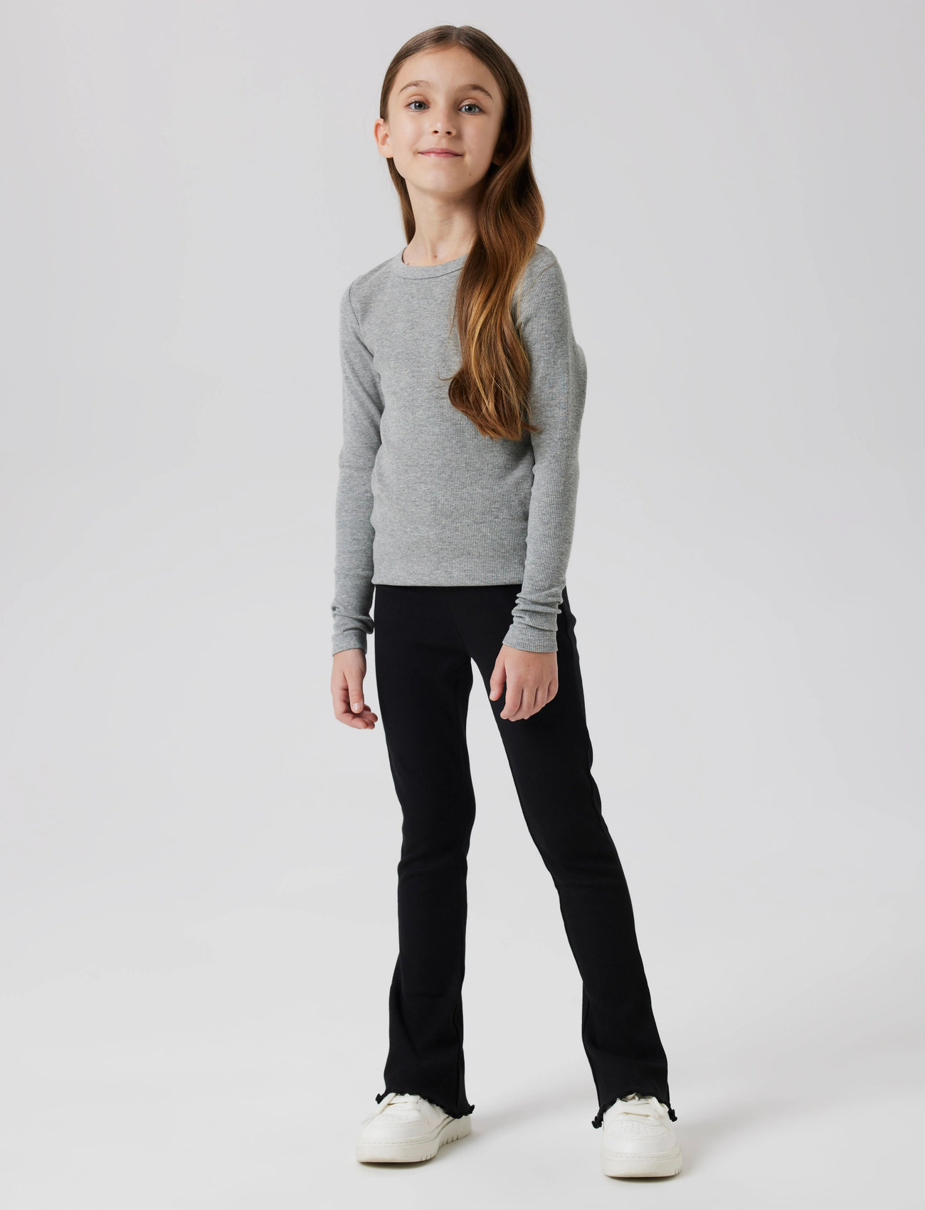name it Nkfnakal Bootcut Legging Noos, 158, Black, Underdele > Leggings, Børn
