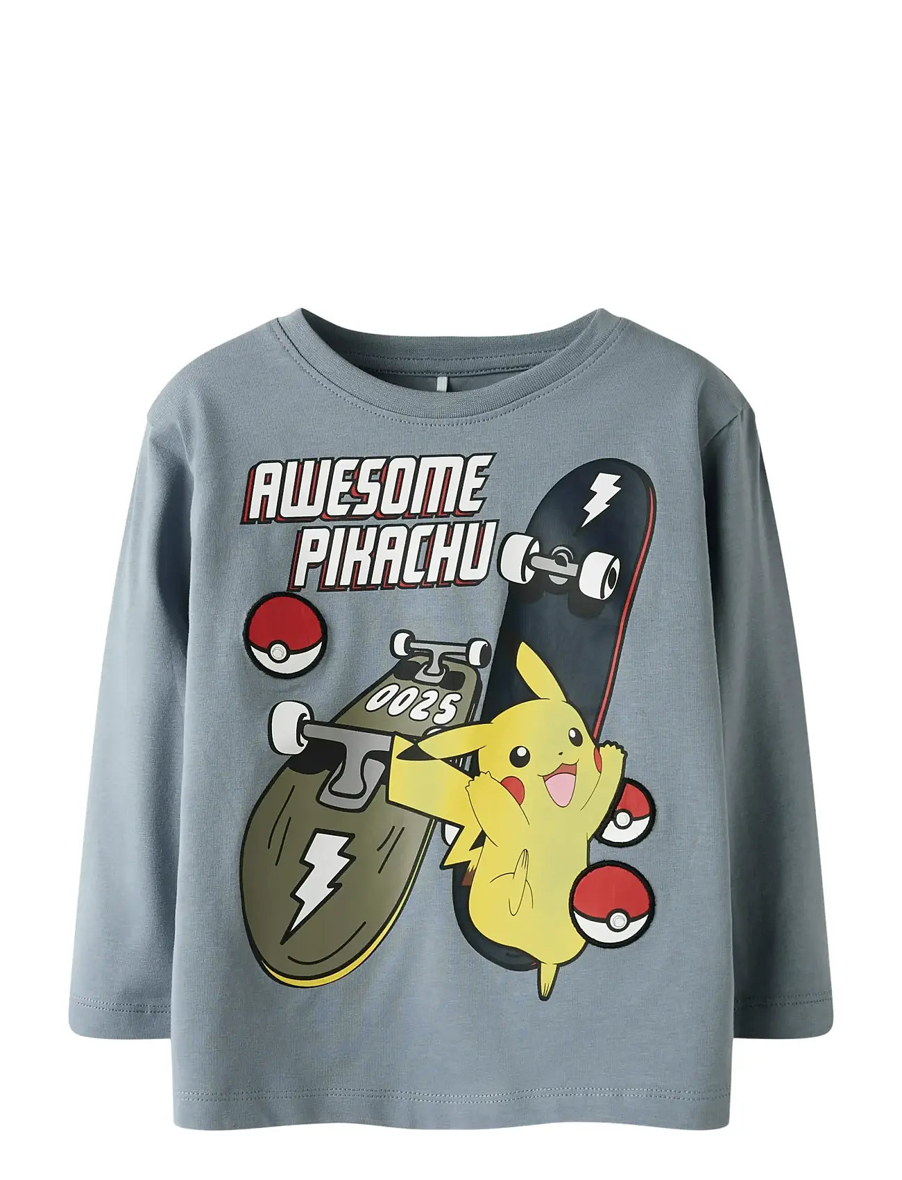 NAME IT Nmmstern Pokemon Ls Nreg Oberteil Sky Blau - 104 - Kinder