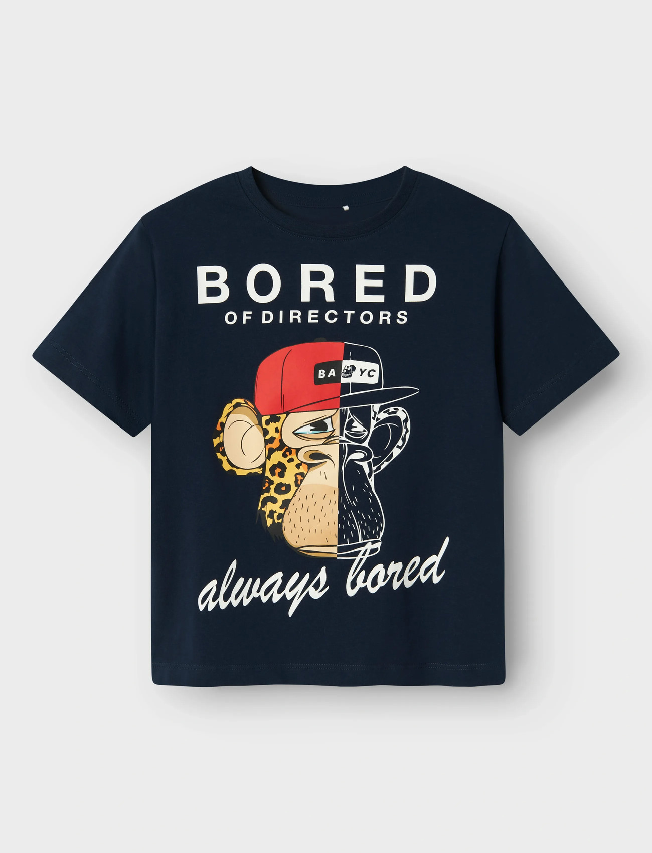 name it Nkmstuff Bod Ss Nreg Top Box Sky, 134-140, Navy, T-Shirts > Kortærmede, Børn