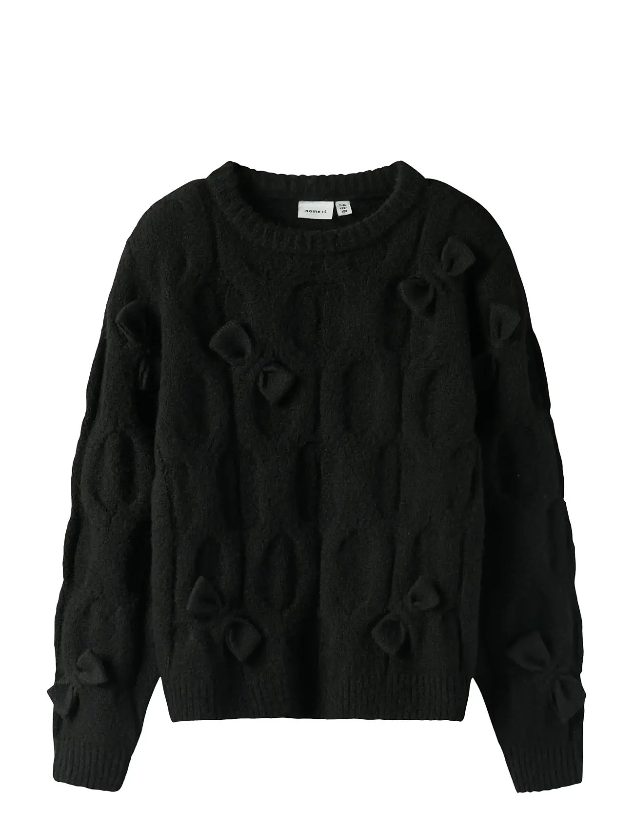 NAME IT Nkfolivia Ls Knit Schwarz - 116 - Kinder