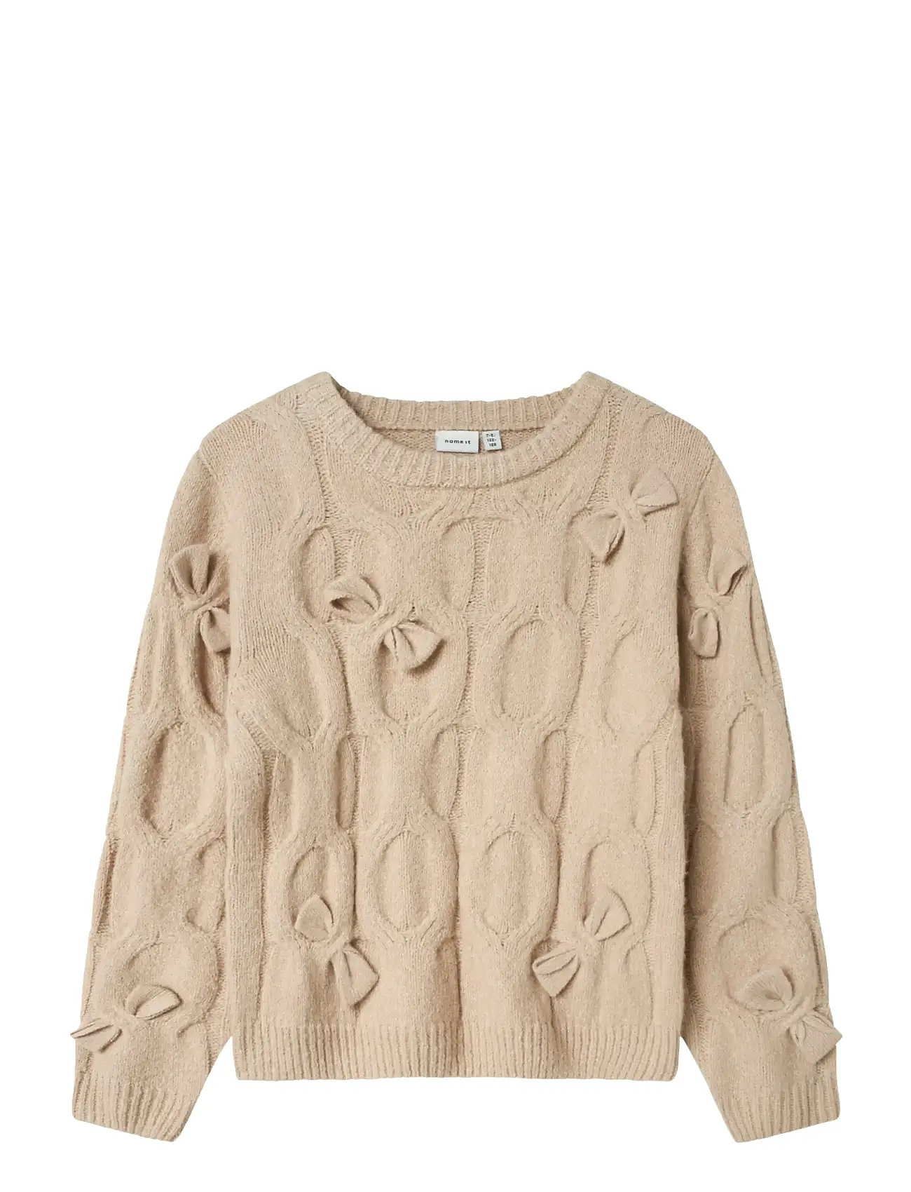 NAME IT Nkfolivia Ls Knit Cream - 122-128 - Kinder