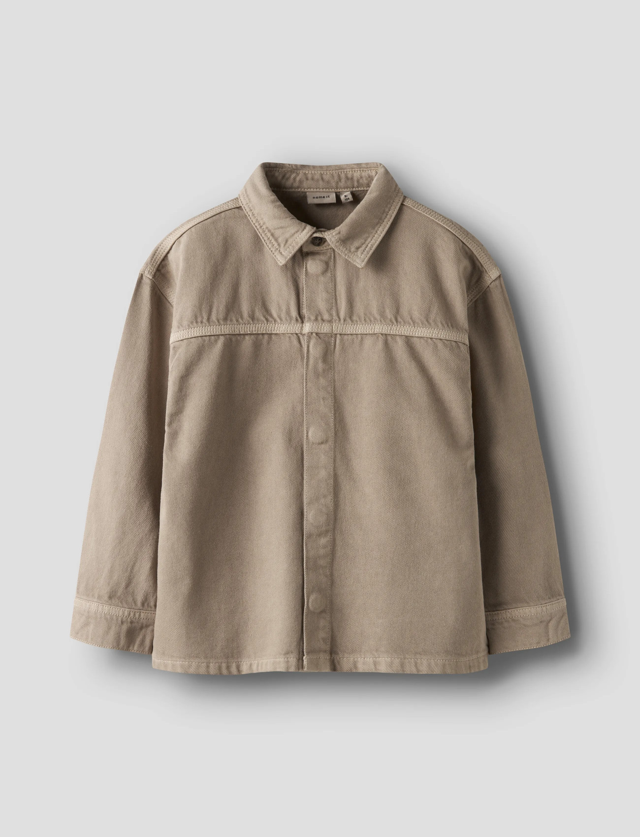name it Nkmbobby Oz Twi Ls Shirt 3990-Tw B, 164, Beige, Skjorter > Langærmede Shirts, Børn