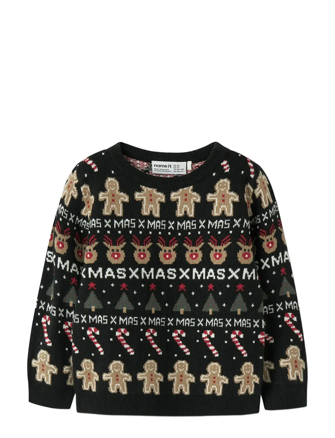 NAME IT Nmmrasko Ls Knit Box Schwarz - 110 - Kinder