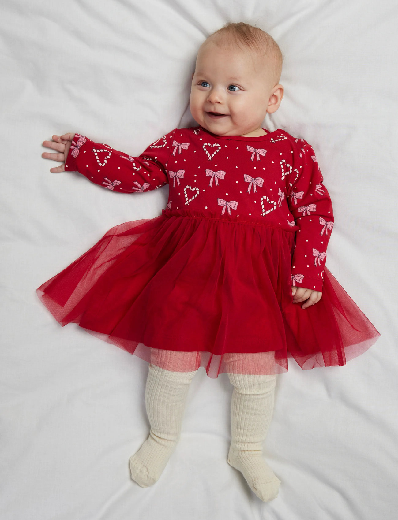 name it Nbfri Ls Dress, 68, Red, Fritidskjoler > Fritidskjoler Med Lange Ærmer, Børn