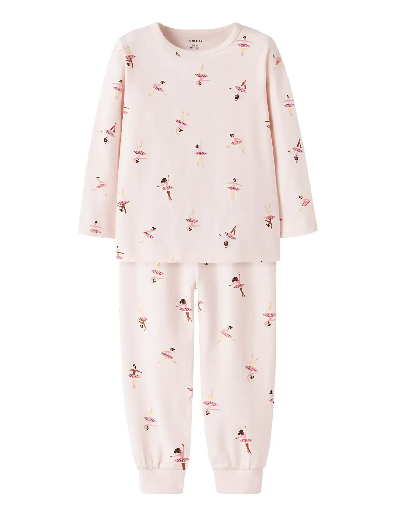 NAME IT Nmfnightset Ballarina Noos Pink - 122-128 - Kinder