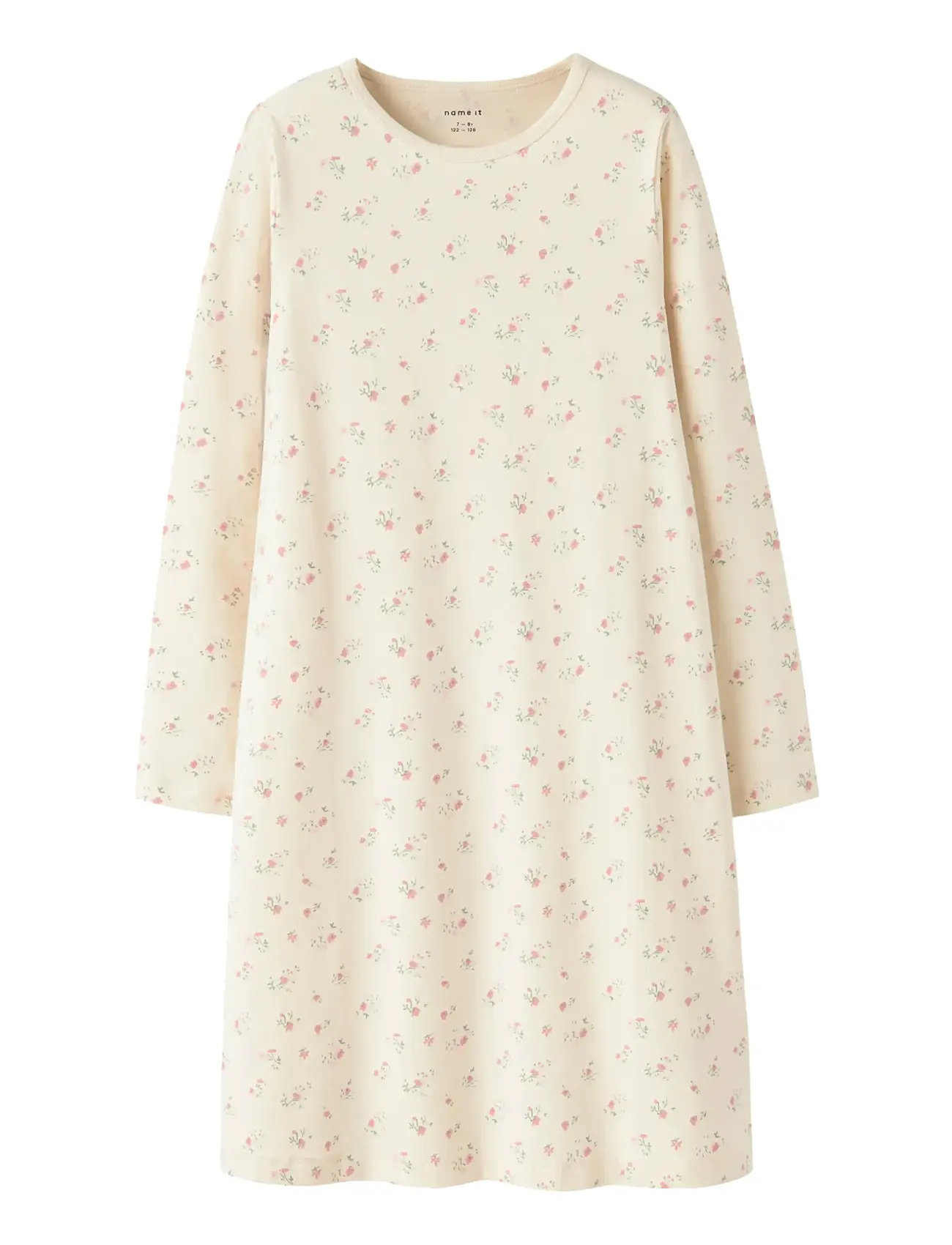 NAME IT Nkfnightgown Flower Noos Cream - 110-116 - Kinder