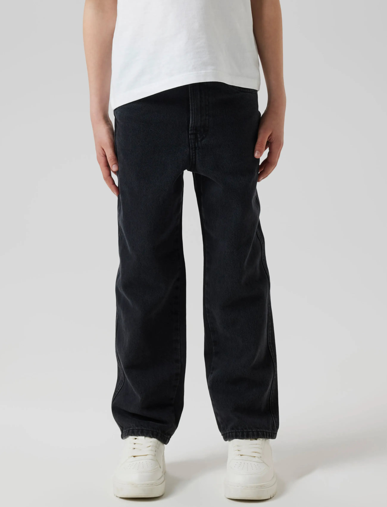 name it Nkmryan Loose Jeans 5760-Rm Noos, 134, Black, Jeans > Løse Jeans, Børn