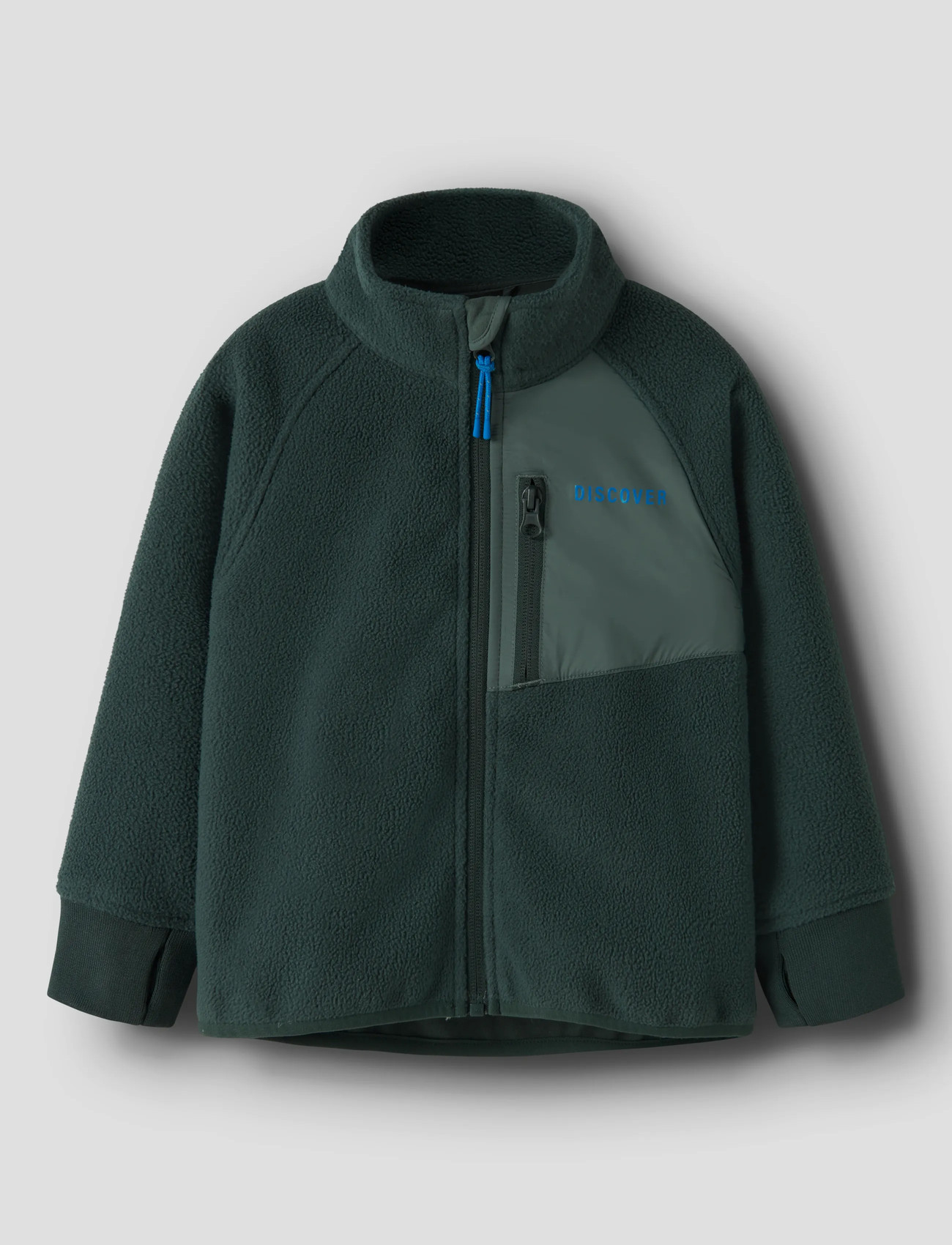 name it Nmnmove03 Windfleece Jacket2 Fo, 92, Green, Yderbeklædning Af Fleece > Fleecejakker, Børn
