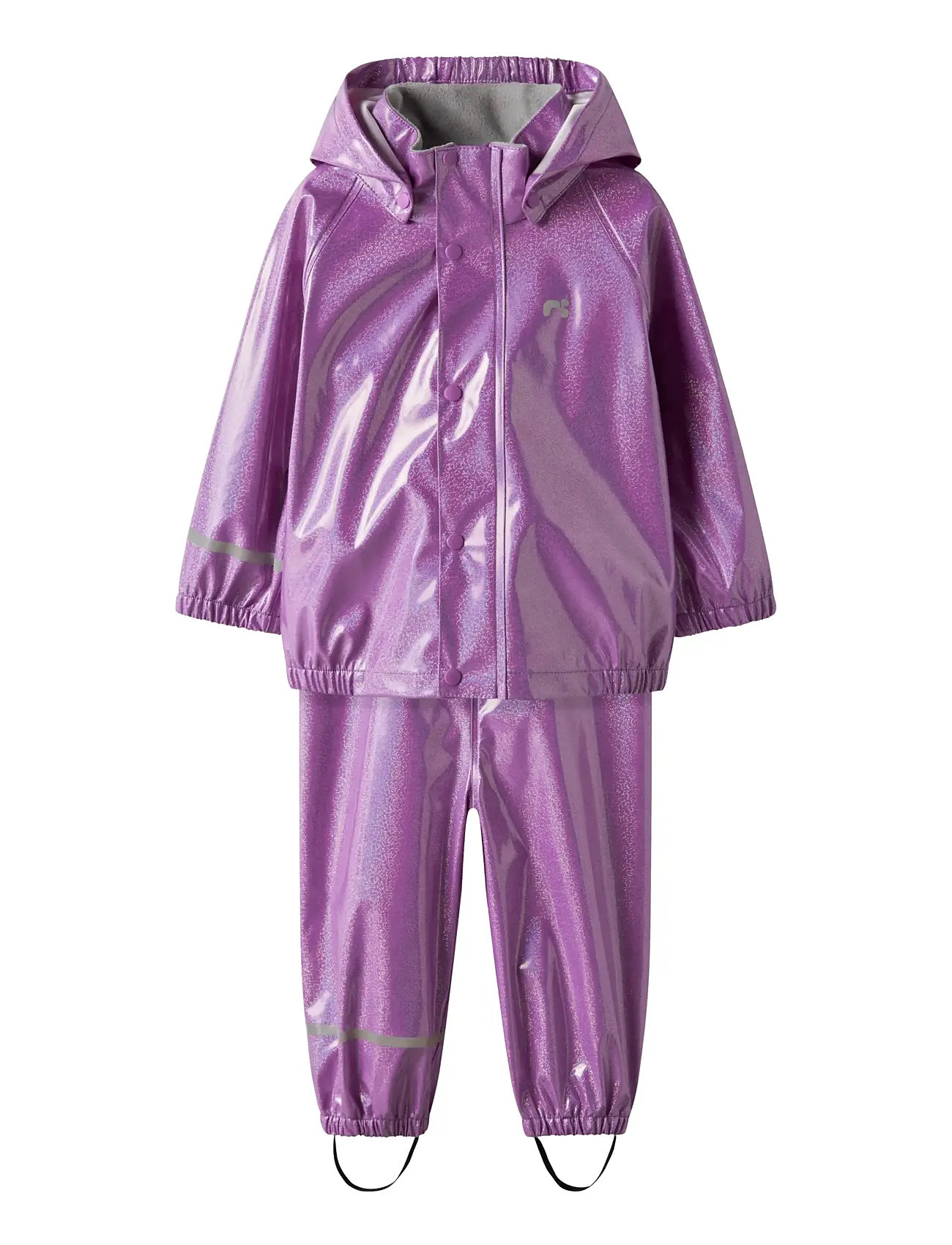 NAME IT Nmfdry10 Regen Set Glitter Fo Lila - 110 - Kinder