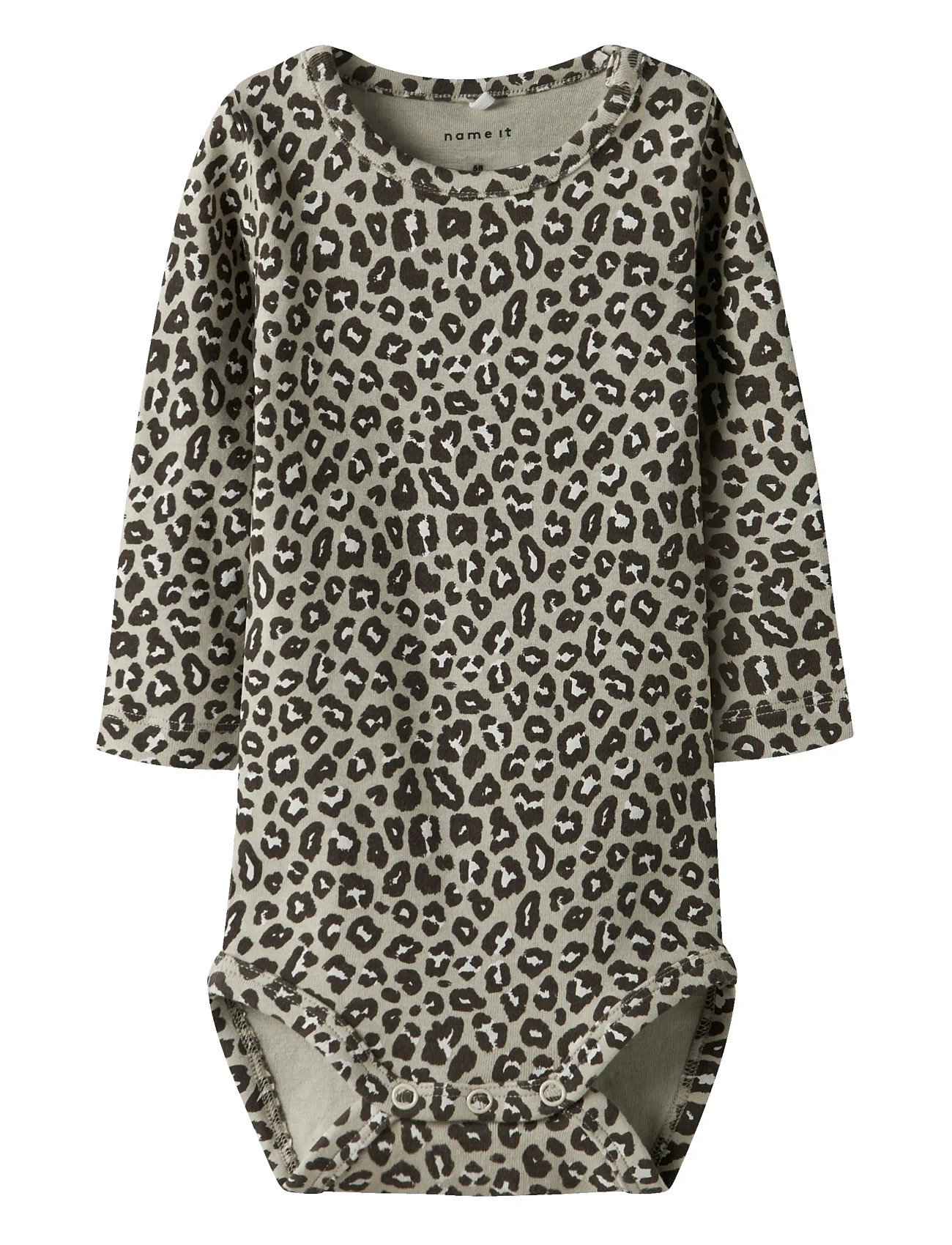 name it Nbfleoana Ls Body, 68, Beige, Bodys > Langærmede, Børn