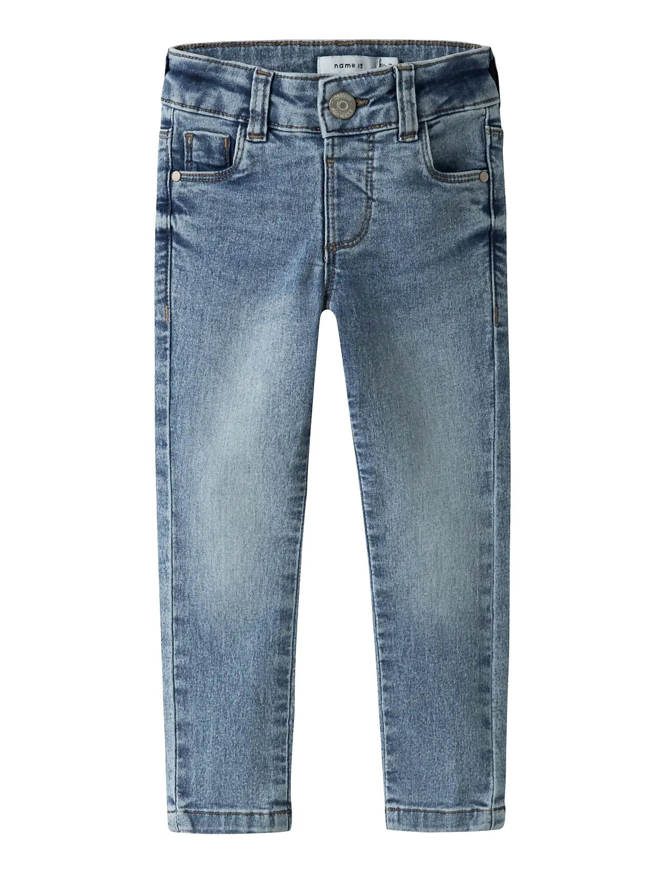 NAME IT Nmfpolly Skinny Jeans 5070-Lm Noos Blau - 128 - Kinder