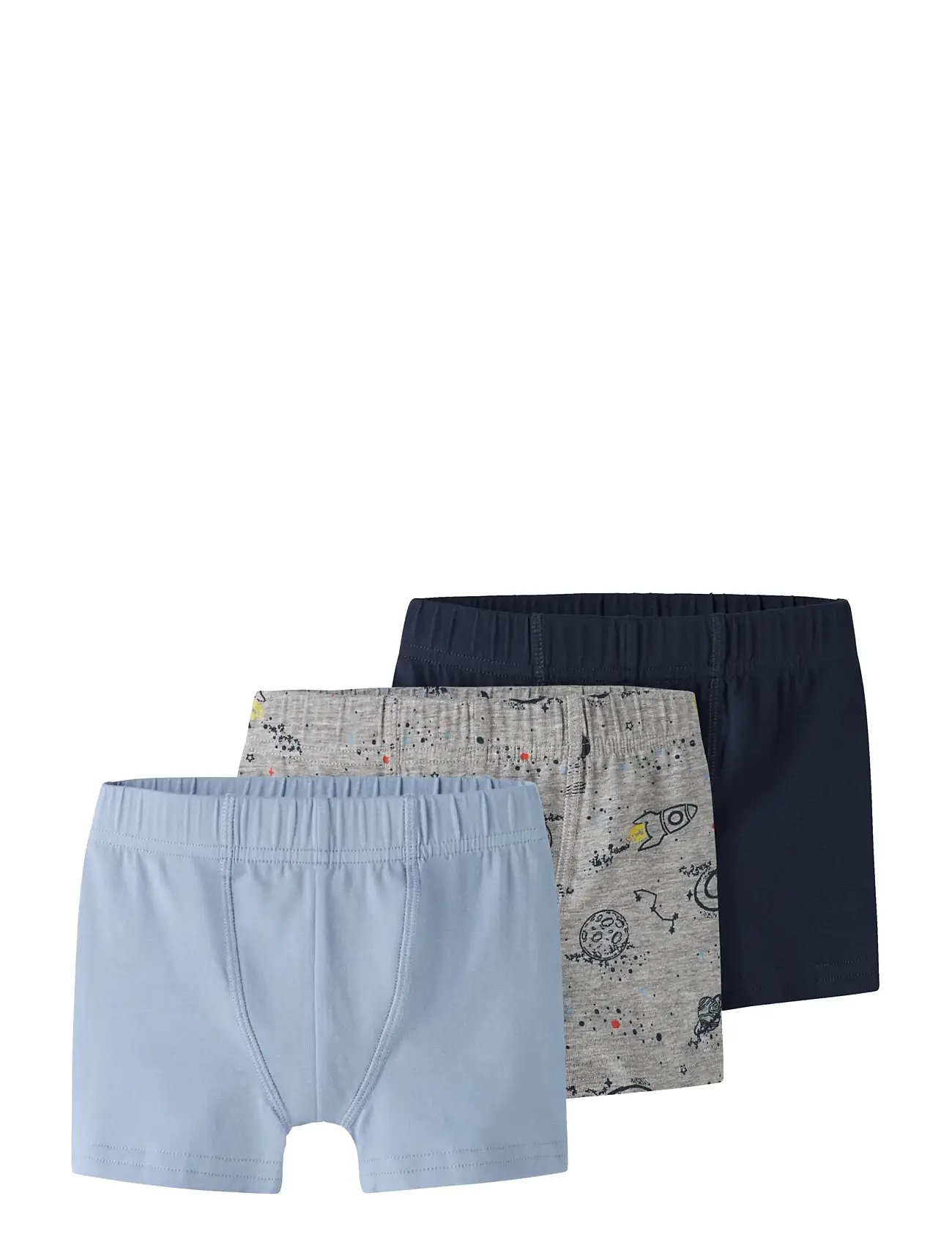 NAME IT Nmmtights 3P Grau Space Noos Blau - 86 - Kinder