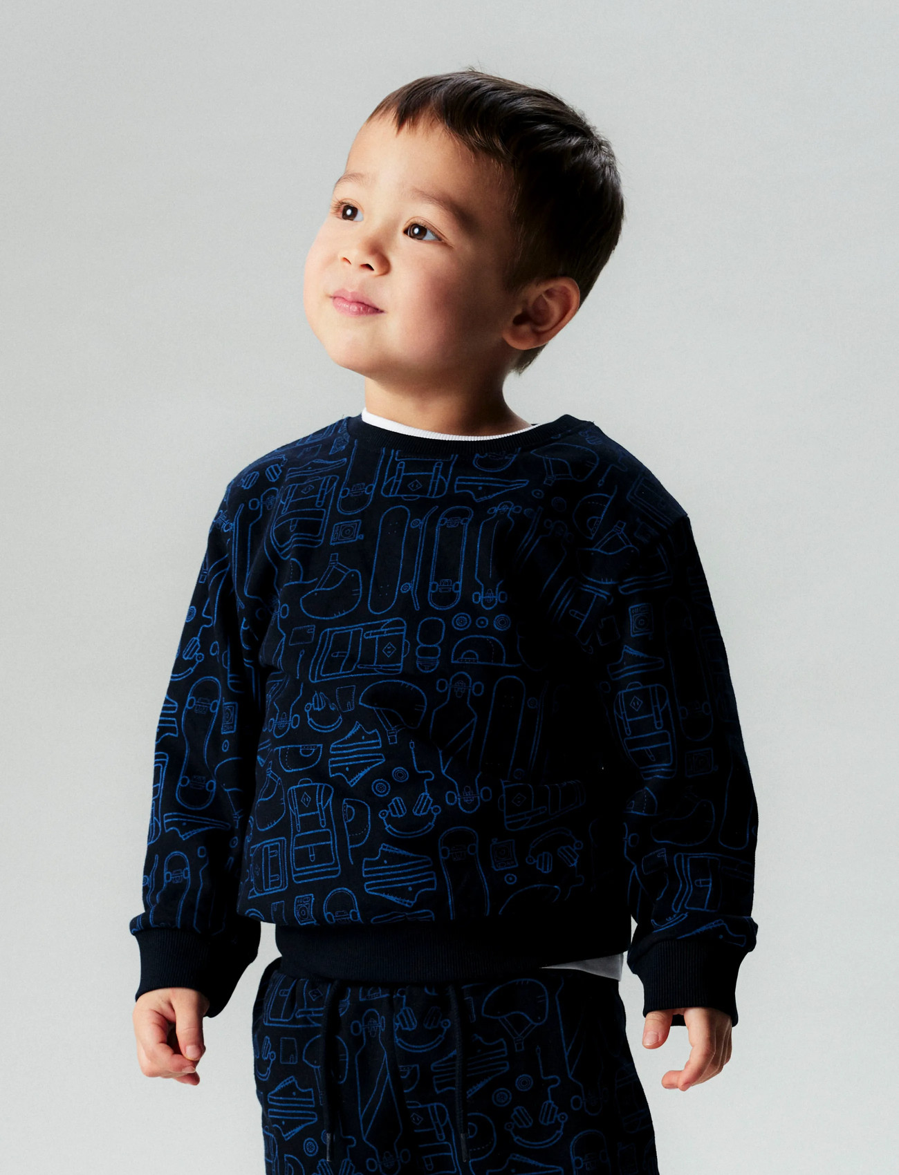 NAME IT NMMVIMO LS Sweat Bru Noos, Maglia di Tuta Bambino, Pure Cashmere